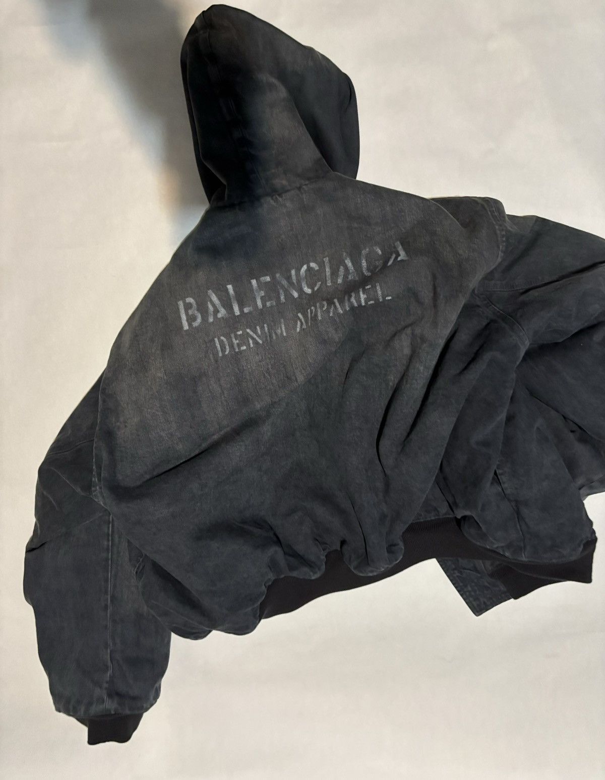 Balenciaga Balenciaga Oversized Denim Bomber Size US XS / EU 42 / 0 - 4 Thumbnail