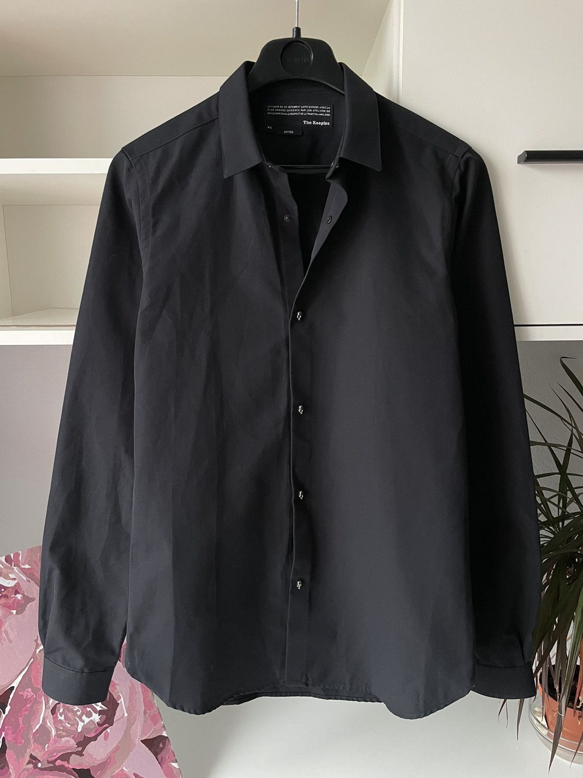 The Kooples The Kooples Shirt Button Up Black Chrome Hearts Style Skull Size US XS / EU 42 / 0 - 6 Thumbnail