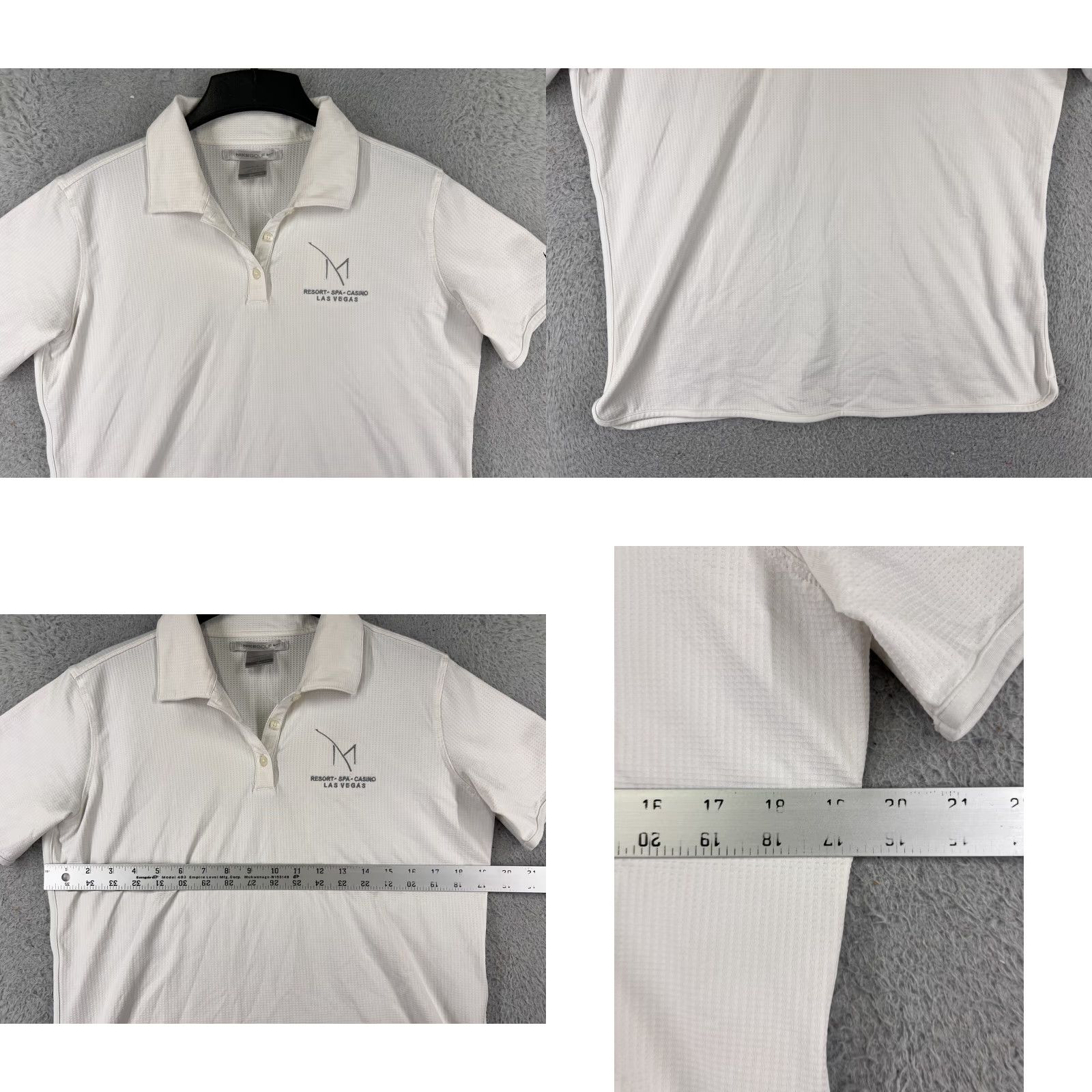 Nike VINTAGE Nike Polo Shirt Womens L White Golf Modern Shirt Ladies Polo Size L / US 10 / IT 46 - 8 Thumbnail