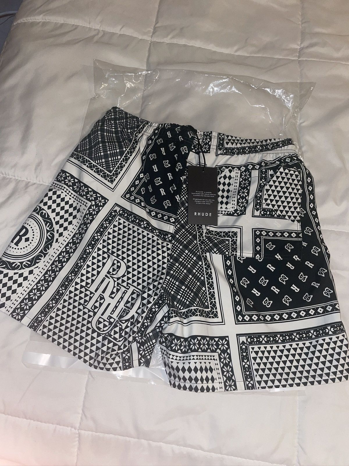 Rhude Rhude Paisley Green Bandana Shorts / swim trunks Men Small Size US 30 / EU 46 - 2 Thumbnail