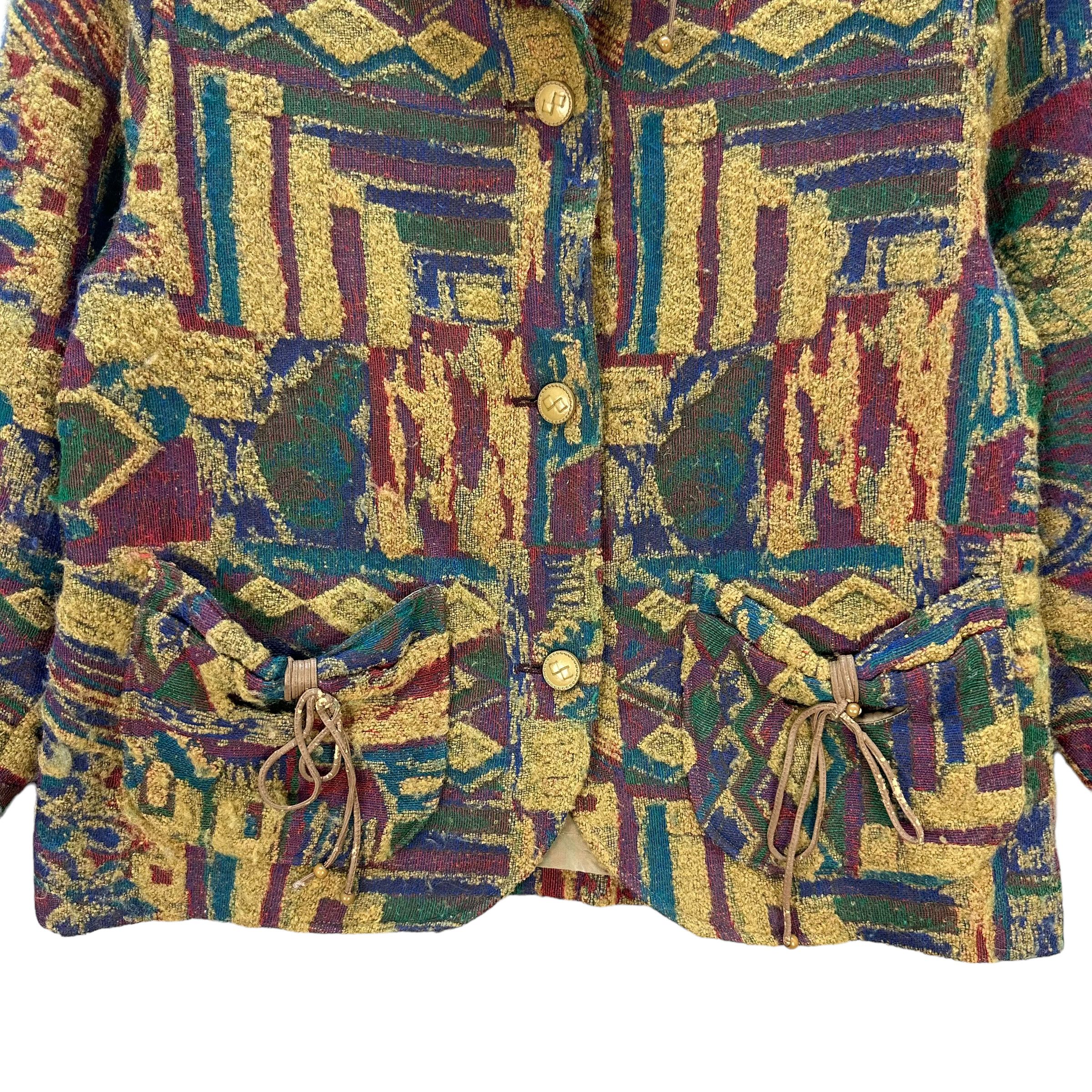 Japanese Brand CHIANTI CLASSICO MULTICOLOR JACKET #8619-017 Size M / US 6-8 / IT 42-44 - 3 Thumbnail
