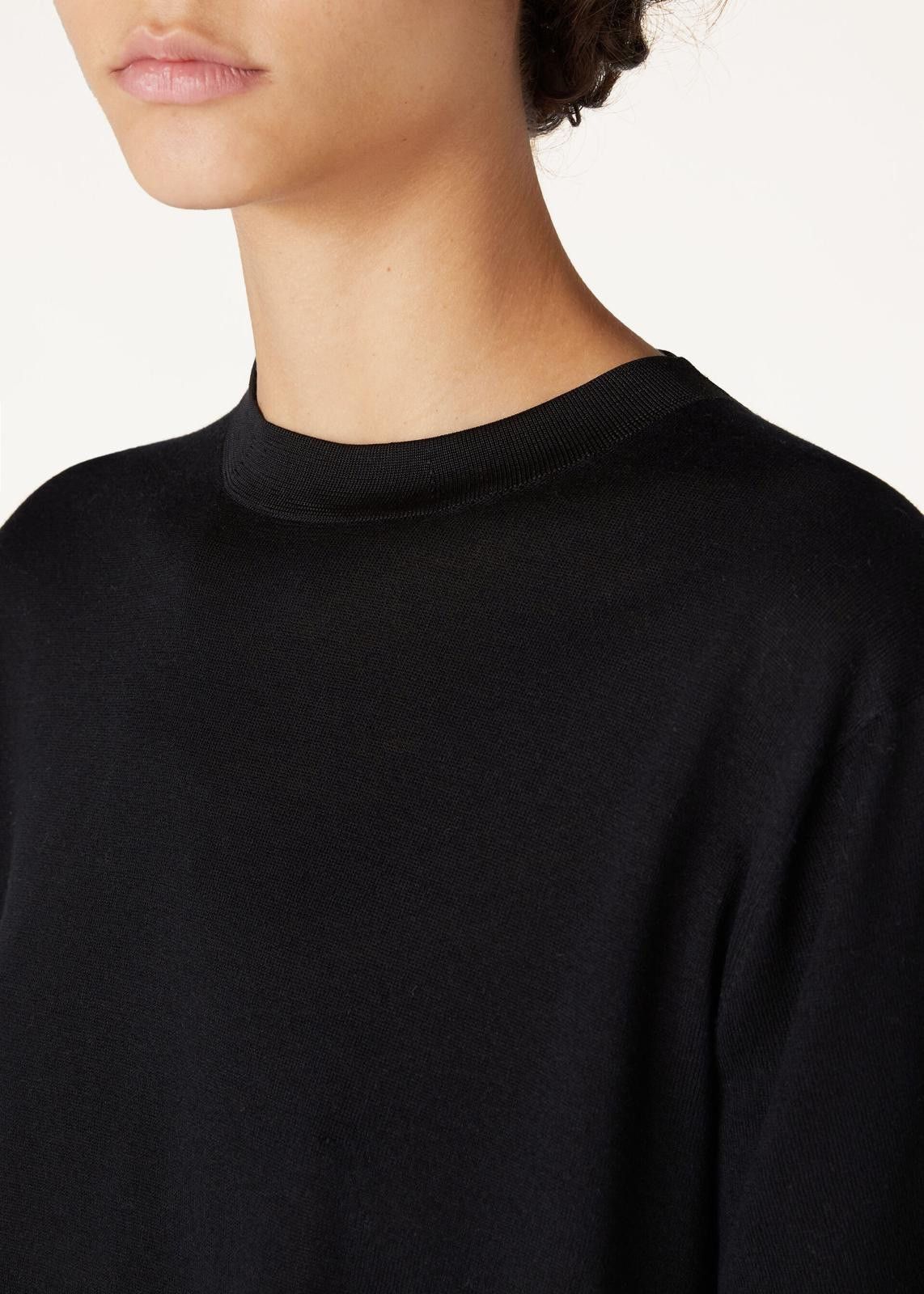 Loro Piana o1srvl11e0125 FAN6243 Suwa Crewneck T-Shirt in Black Size L / US 10 / IT 46 - 5 Thumbnail