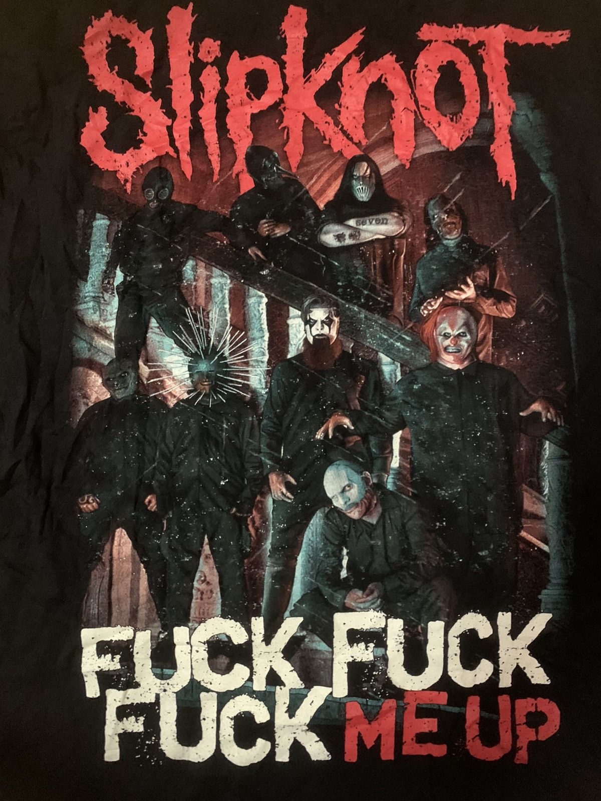 Slipknot Slipknot Fuck3 Me Up Bootleg Tee Size US XL / EU 56 / 4 - 3 Thumbnail
