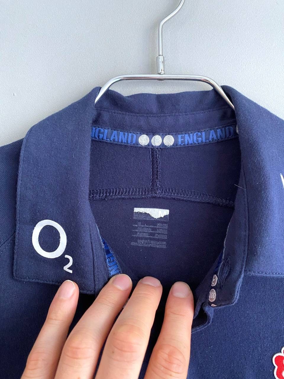 Nike Vintage Nike England Union O2 Rugby Jersey Polo Shirt Size M Size US M / EU 48-50 / 2 - 13 Thumbnail