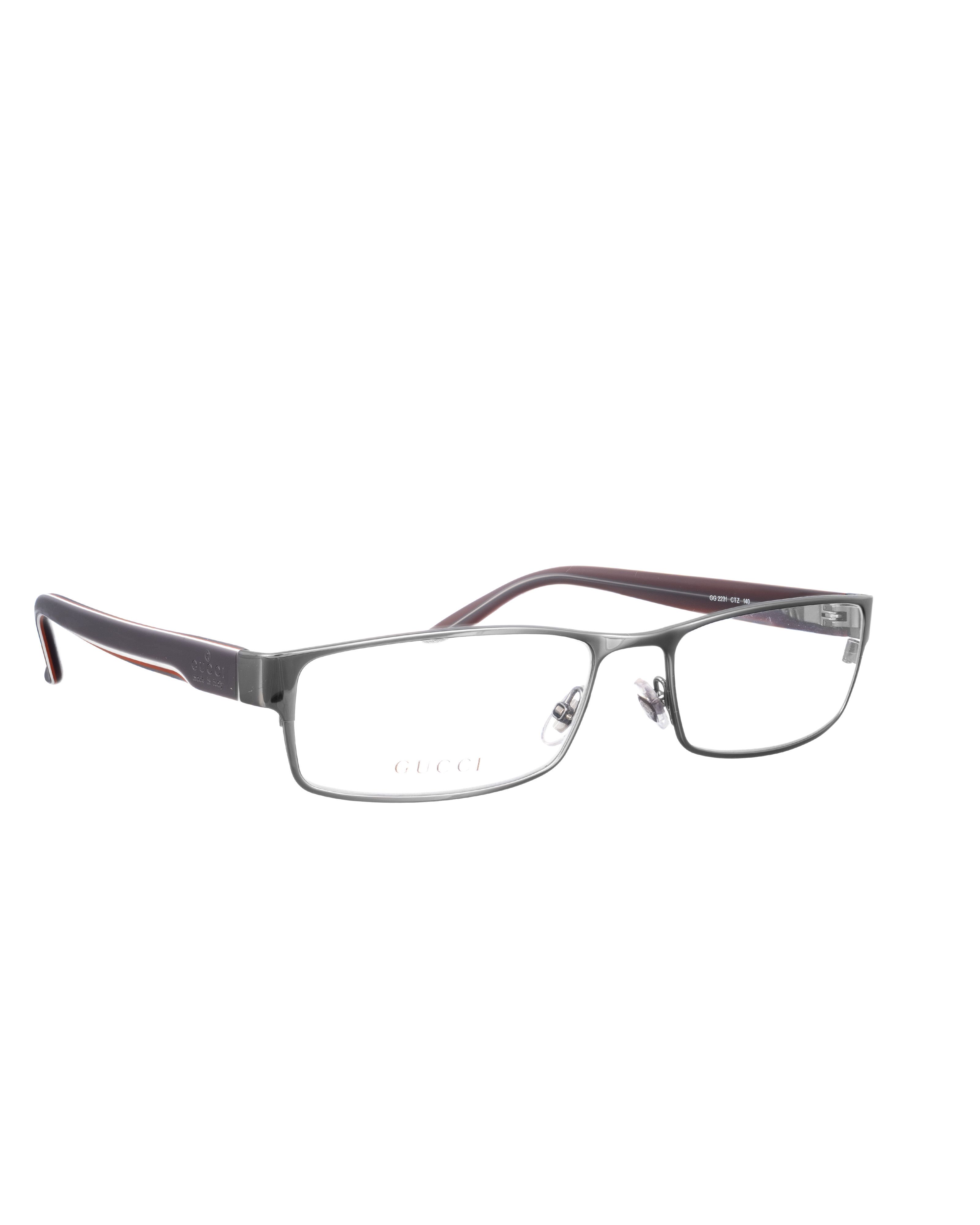Gucci Gucci 00s Thin Dark Silver Glasses Size ONE SIZE - 3 Thumbnail