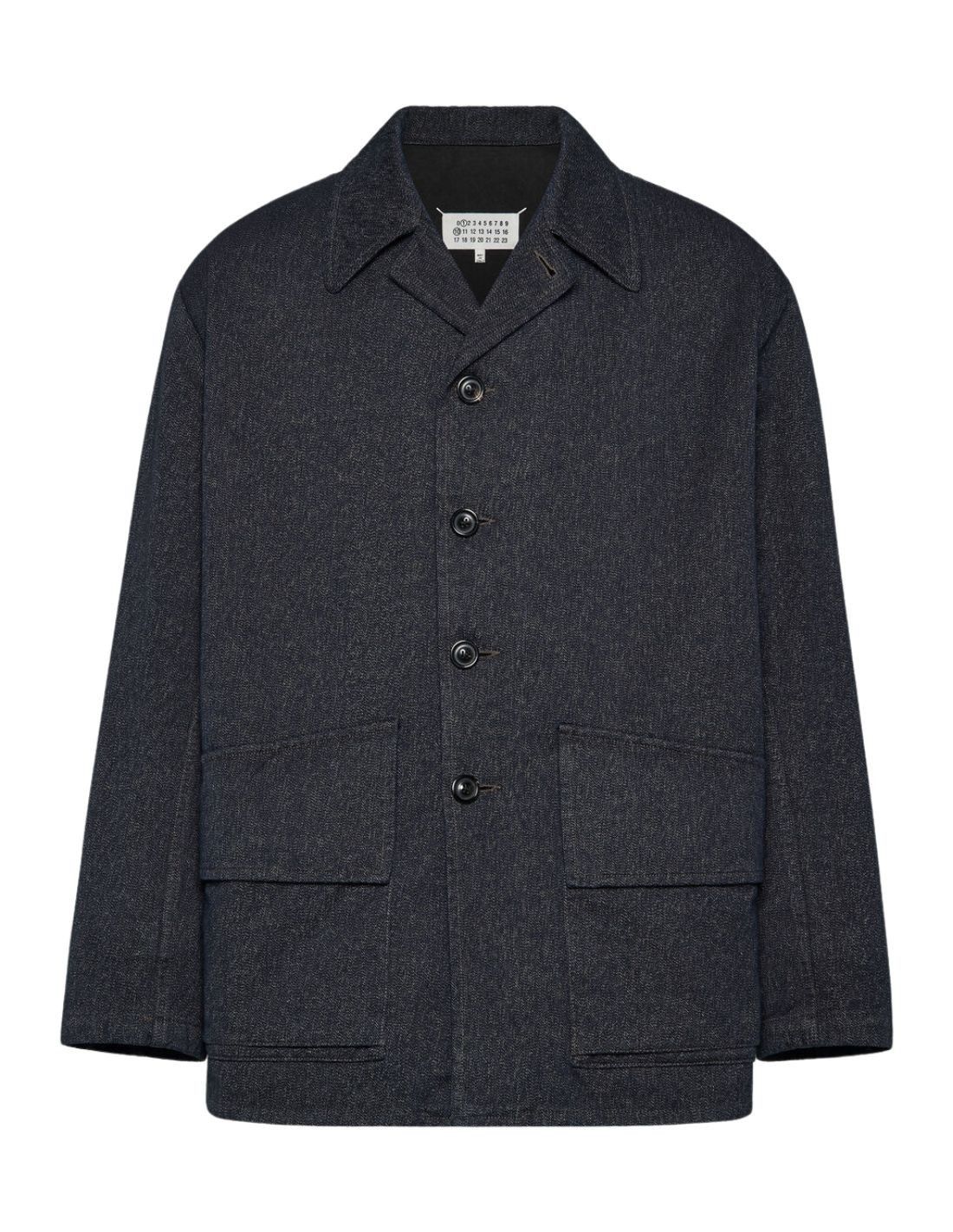 Maison Margiela o1w1db10226 Cotton Jacket in Navy Blue Size US S / EU 44-46 / 1 - 1 Thumbnail
