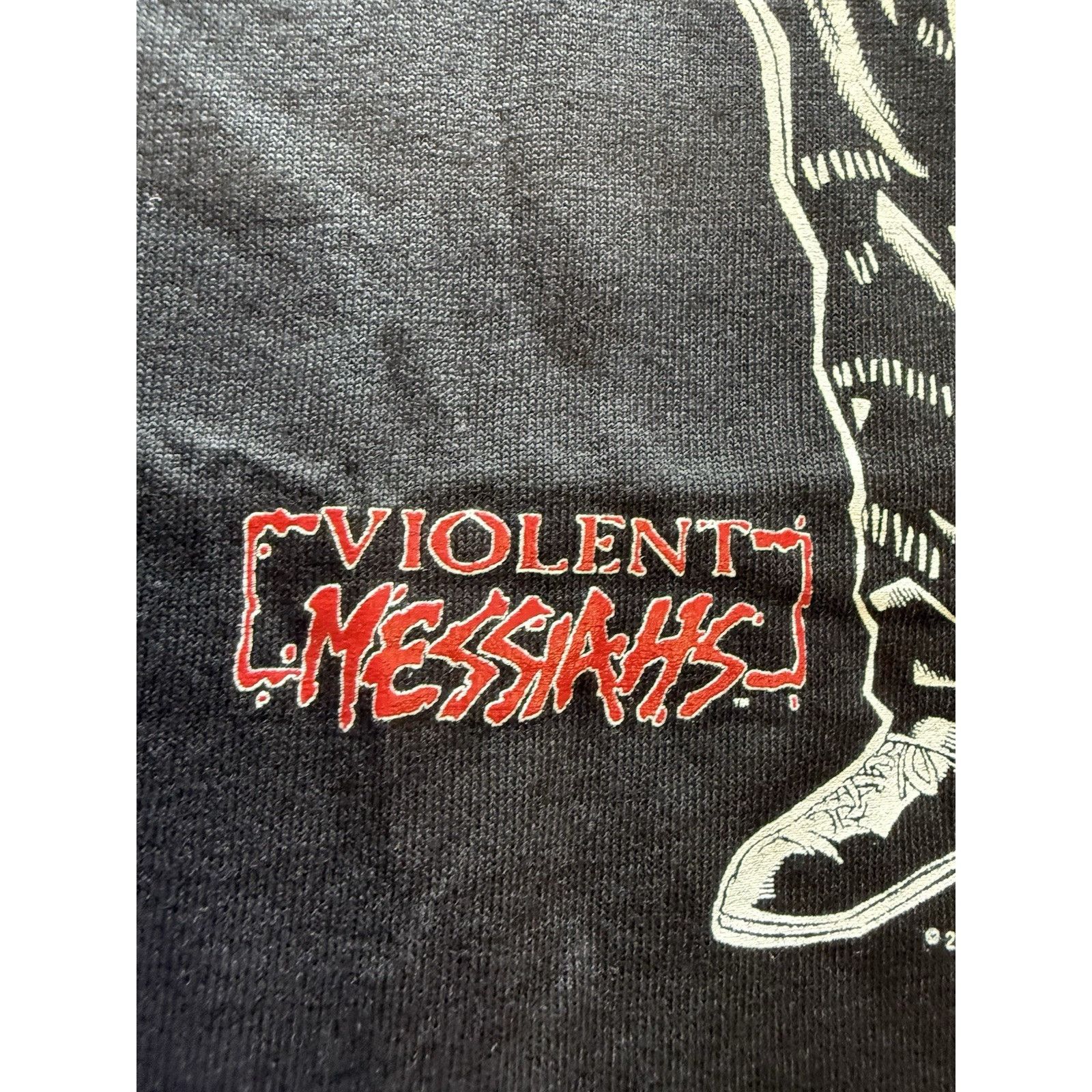 Hanes 2001 Violent Messiahs Comic Shirt XL Hanes Tag Gun Art Black Size US XL / EU 56 / 4 - 5 Thumbnail