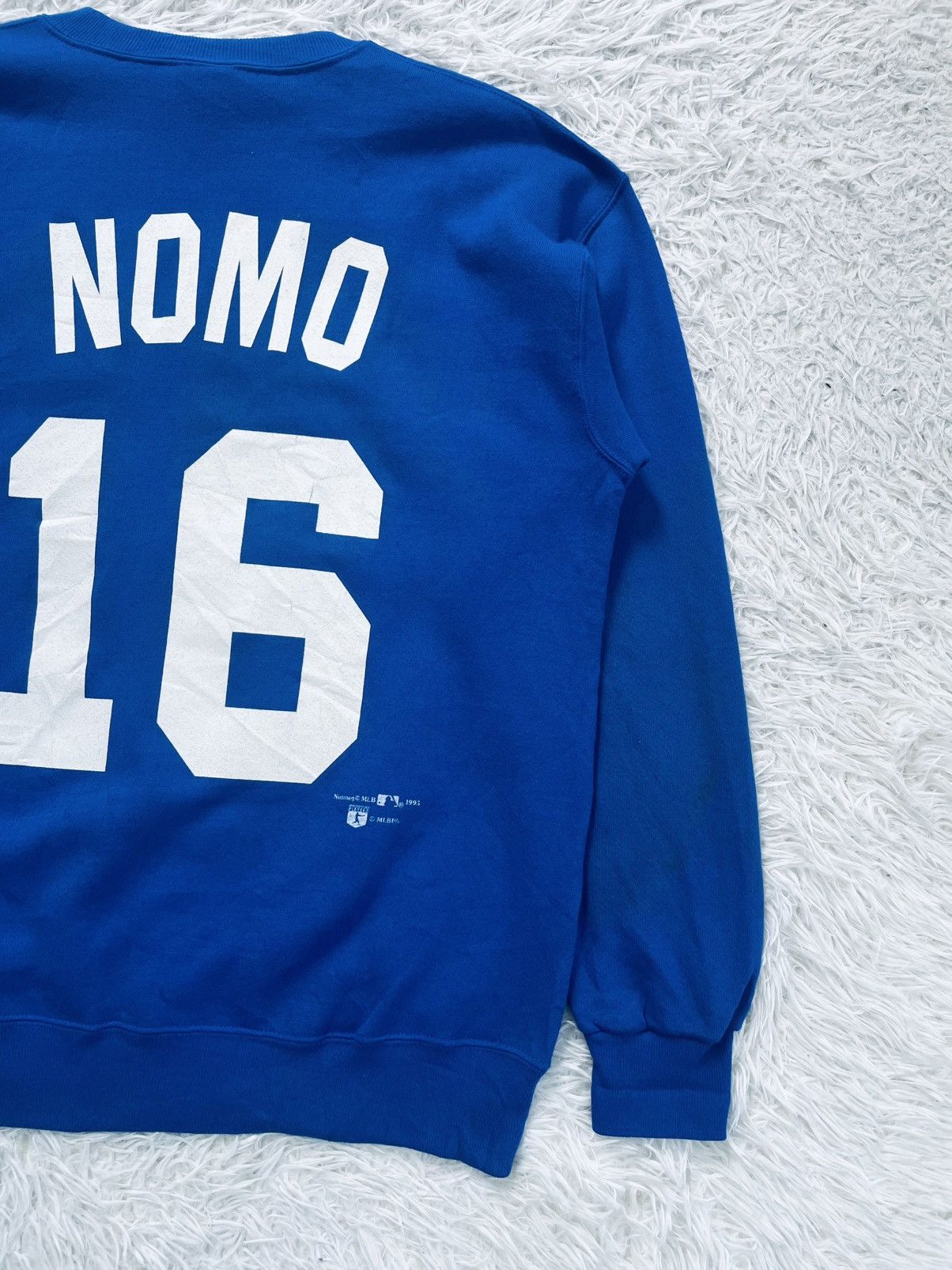 Nutmeg Vintage Nutmeg MLB 1995 Dodgers Hideo Nomo 16 Sweatshirt Size US L / EU 52-54 / 3 - 13 Thumbnail