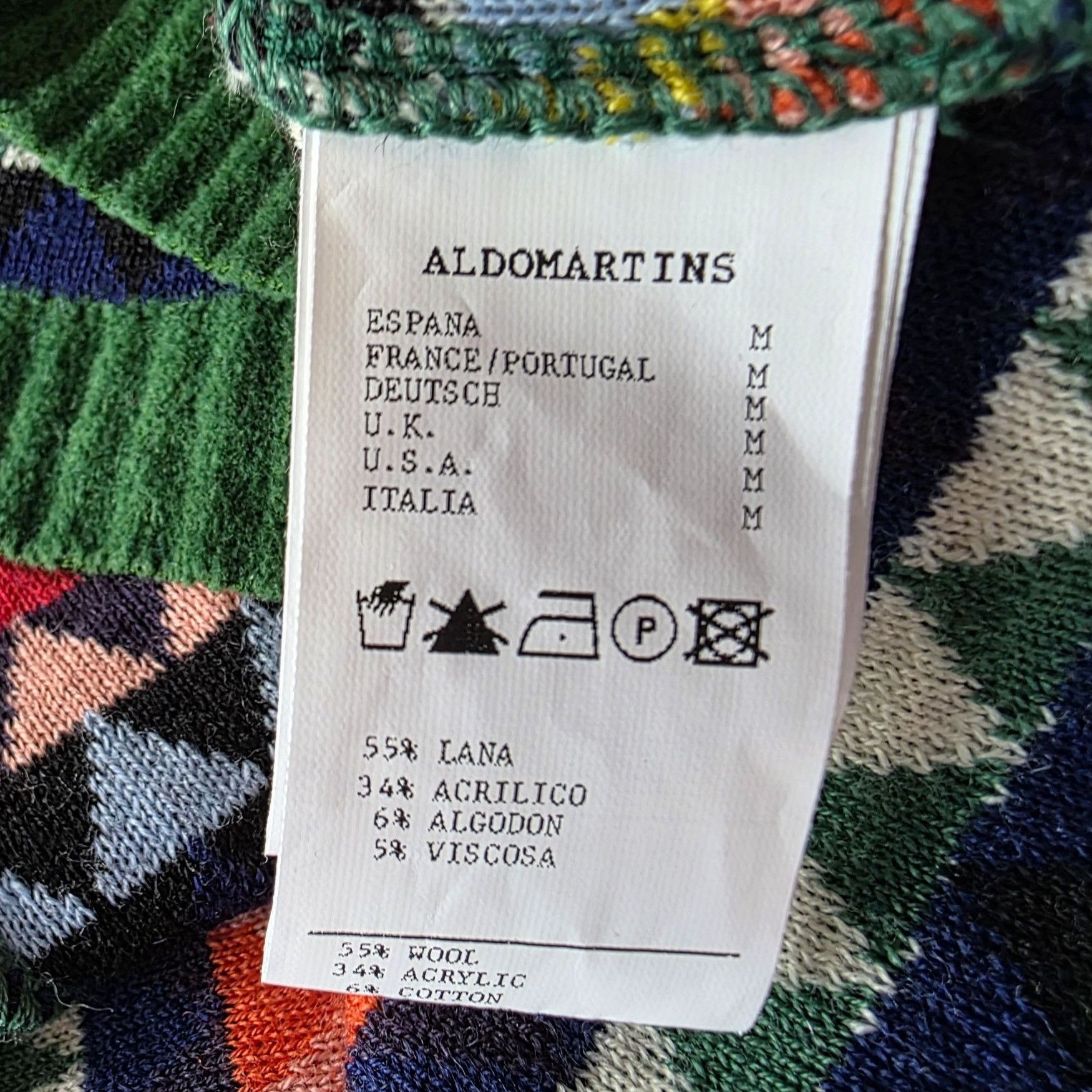 Anthropologie Aldomartins Womens Medium Sweater Tank Wool Blend Triangular Size M / US 6-8 / IT 42-44 - 7 Thumbnail
