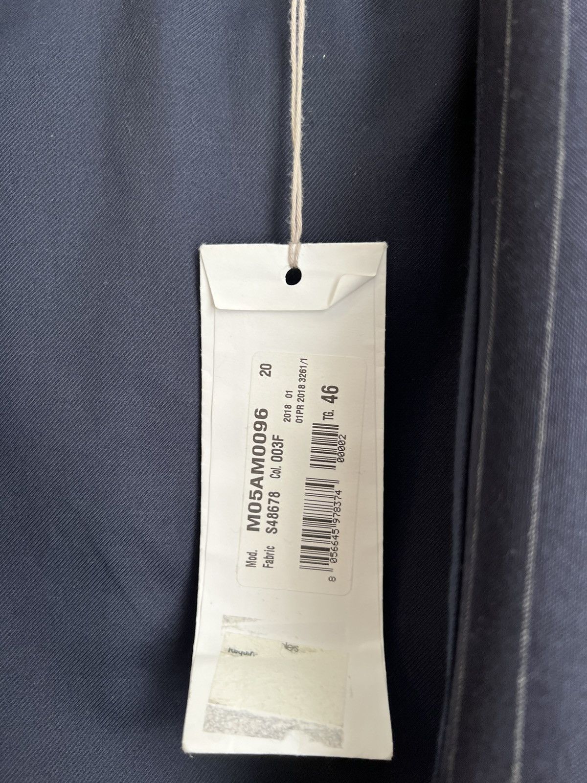 Marni MARNI Mixed Pinstripe Wool Zip Jacket S/S 2018 sz 46 Size US S / EU 44-46 / 1 - 7 Thumbnail