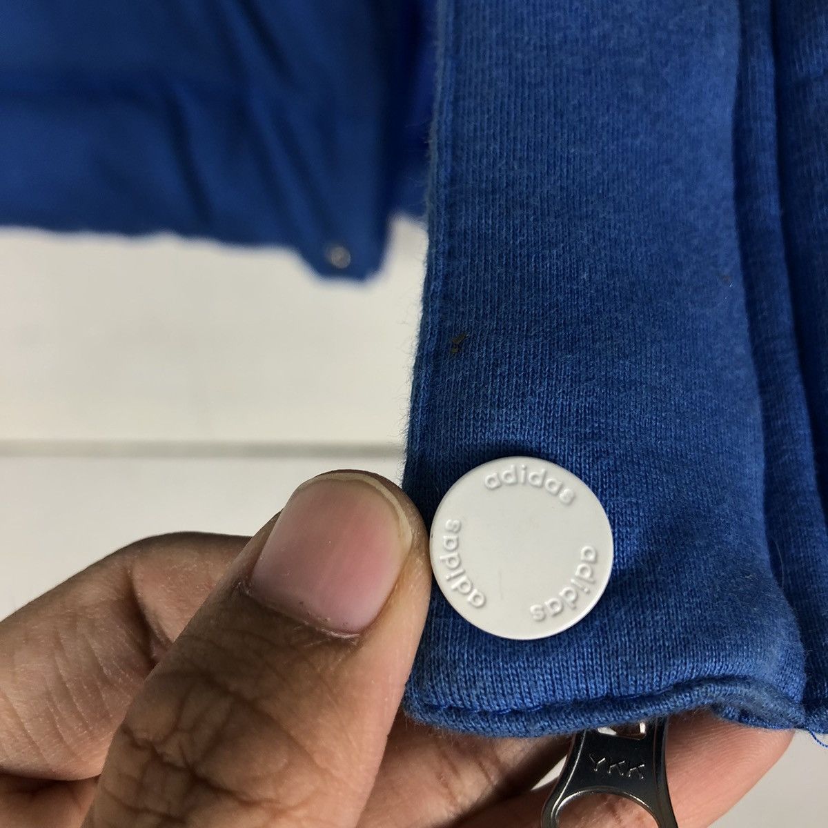 Adidas 🔥Vintage Tanktop Vest Puffer Biker Adidas Baby Blue Size US M / EU 48-50 / 2 - 15 Thumbnail