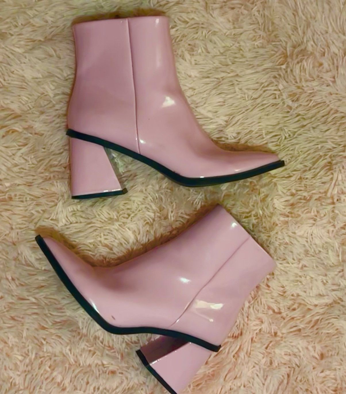 BP. Light Pink BP GoGo Ankle Boots Womens Booties Heels Size 7 Size US 7 / IT 37 - 1 Thumbnail