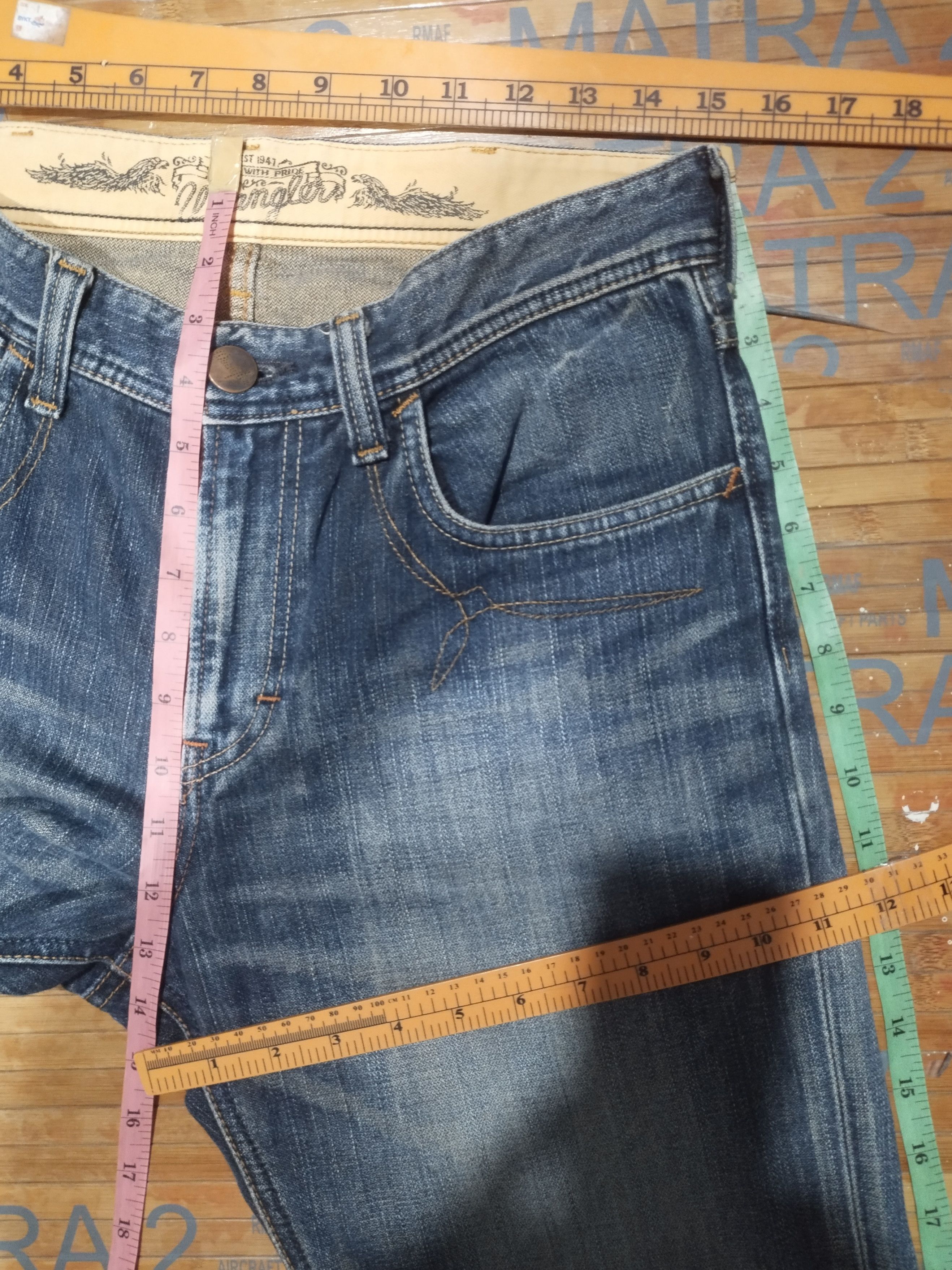 Designer × Vintage × Wrangler Wrangler Est 1947 Sz 30" Size US 30 / EU 46 - 4 Thumbnail