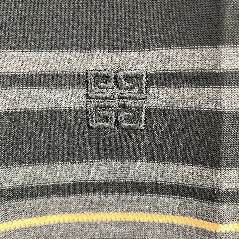 Givenchy Givenchy Embroidered Four-Panel Striped Long Sleeve Polo S Size US L / EU 52-54 / 3 - 4 Thumbnail