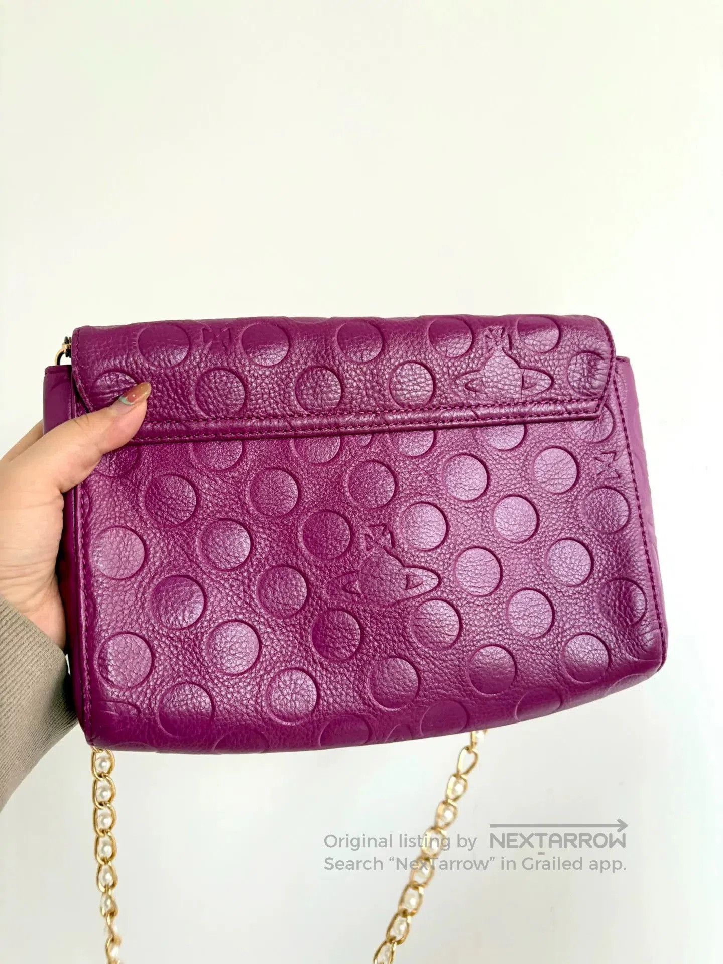Vivienne Westwood Vivienne Westwood Vintage Pink Saturn Polka Dot Crossbody. Size ONE SIZE - 3 Thumbnail