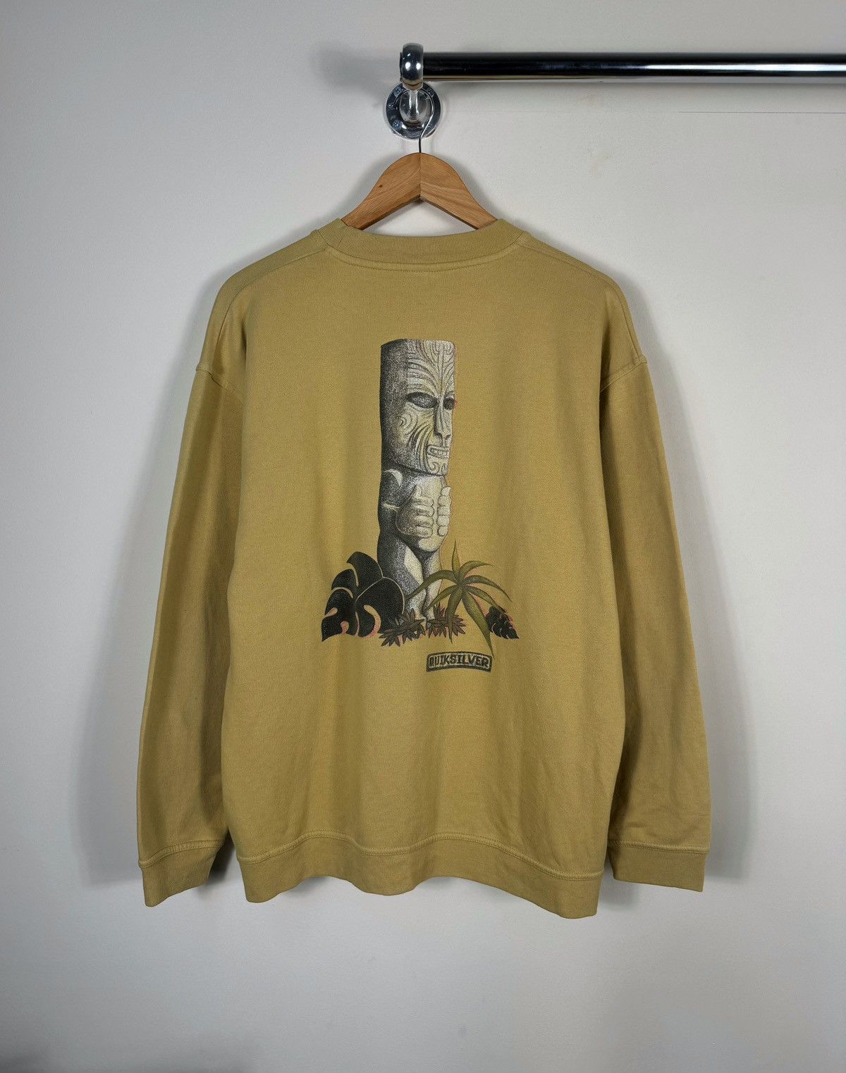 Quiksilver × Vintage Quiksilver Stone Man Hawaii Floral Print 90’s Sweatshirt Size US L / EU 52-54 / 3 - 1 Thumbnail
