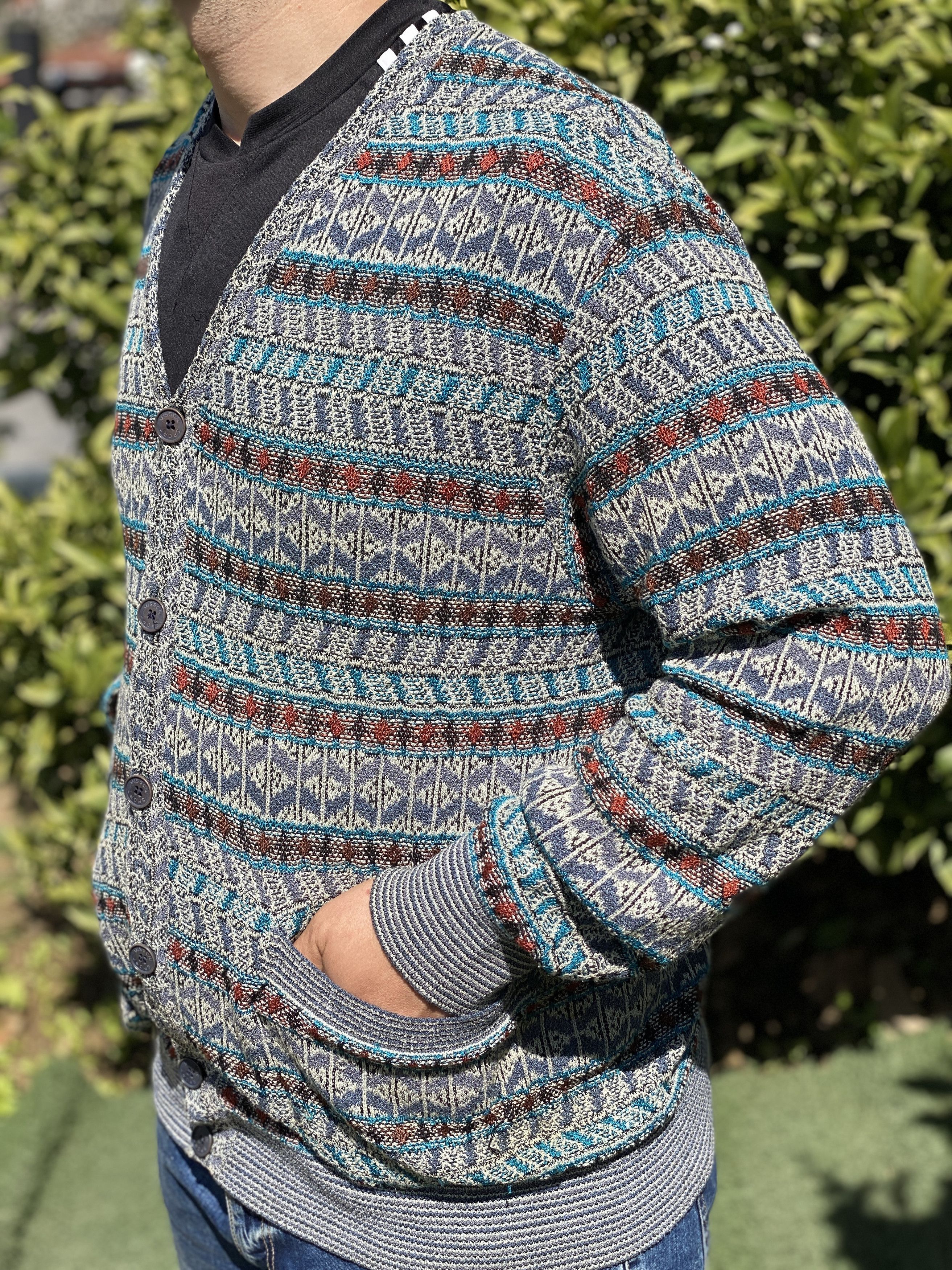 Missoni Missoni 3D Knit Pullover Geometr Retro Size 48 M Jeresy Size US M / EU 48-50 / 2 - 11 Thumbnail