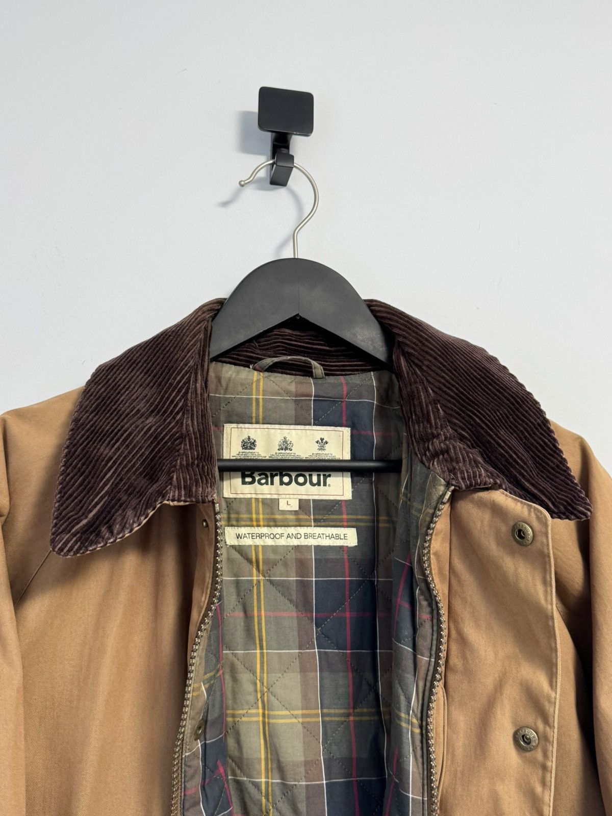 Barbour Barbour Linton Utility Field Jacket Brown Tartan Lined Size US L / EU 52-54 / 3 - 16 Thumbnail
