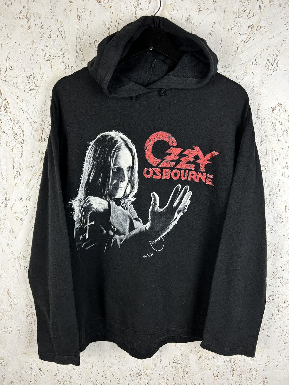 Band Tees Vintage Ozzy Osbourne Face Cross Boot Hoodie Metal Black ~S Size US S / EU 44-46 / 1 - 1 Thumbnail