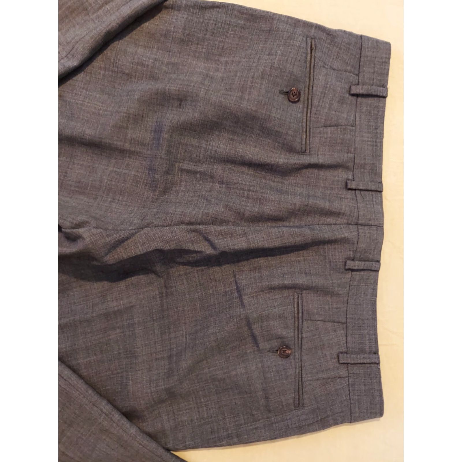 Polo Ralph Lauren Polo Ralph Lauren Pants Dress Pants 36x30 Gray Mens Wool Khaki Chino Slack Trousers Size US M / EU 48-50 / 2 - 2 Thumbnail