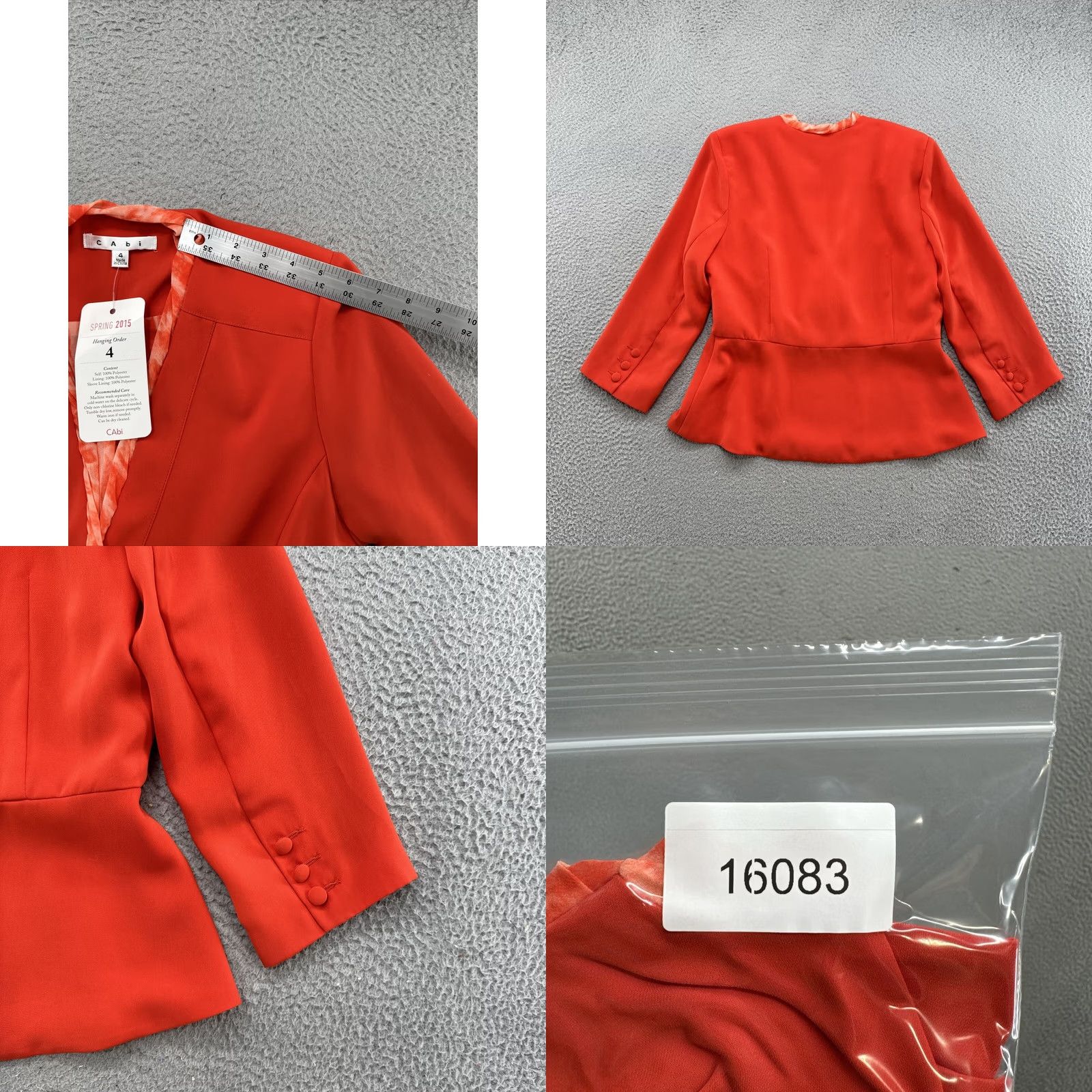 Vintage Cabi Jane Jacket Blazer Orange Spring 2015 Women’s Size 4 NEW Size S / US 4 / IT 40 - 8 Thumbnail