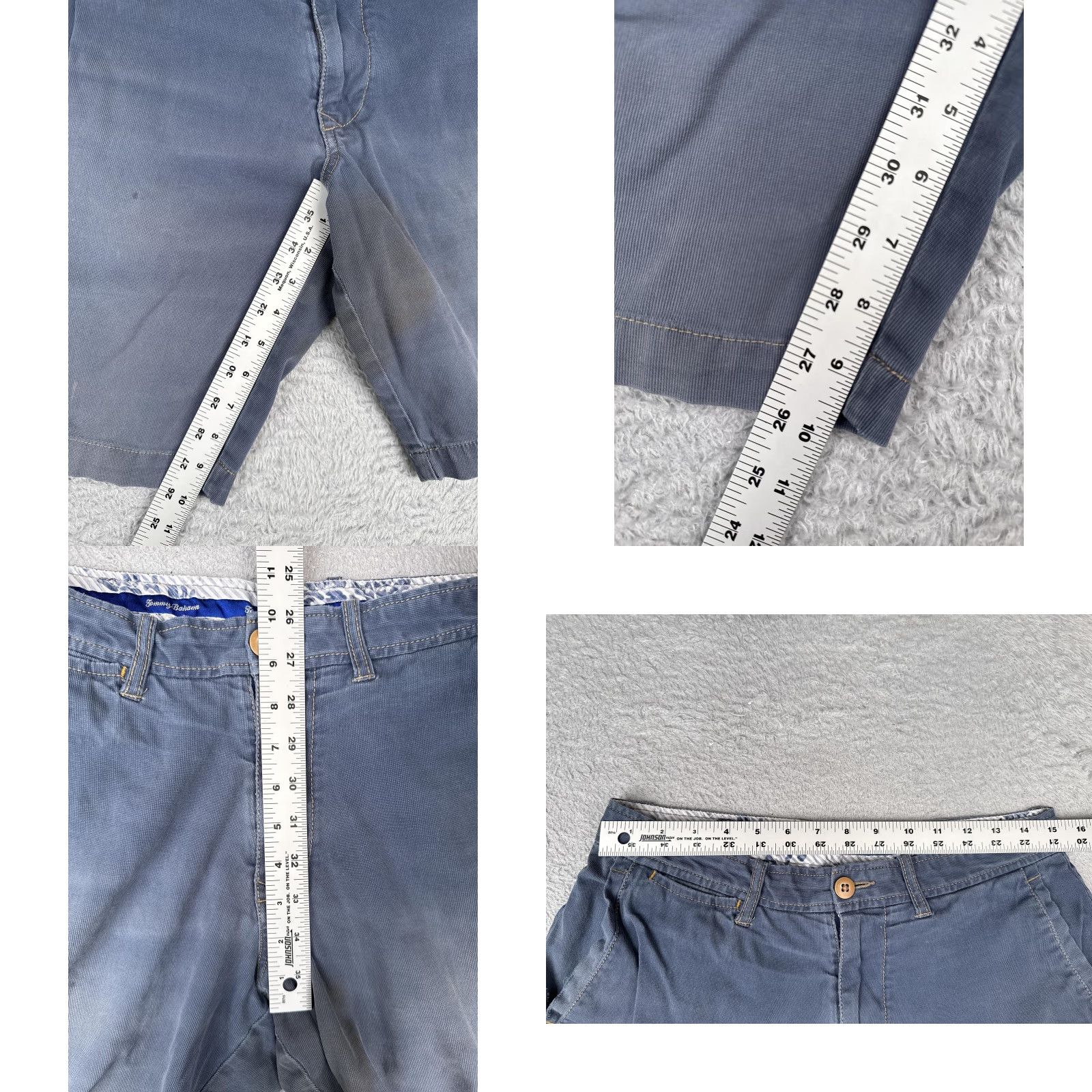 Tommy Bahama TOMMY BAHAMA Chino Shorts Adult 30 Blue Casual Stretch Flat Front Cotton Mens Size US 30 / EU 46 - 8 Thumbnail