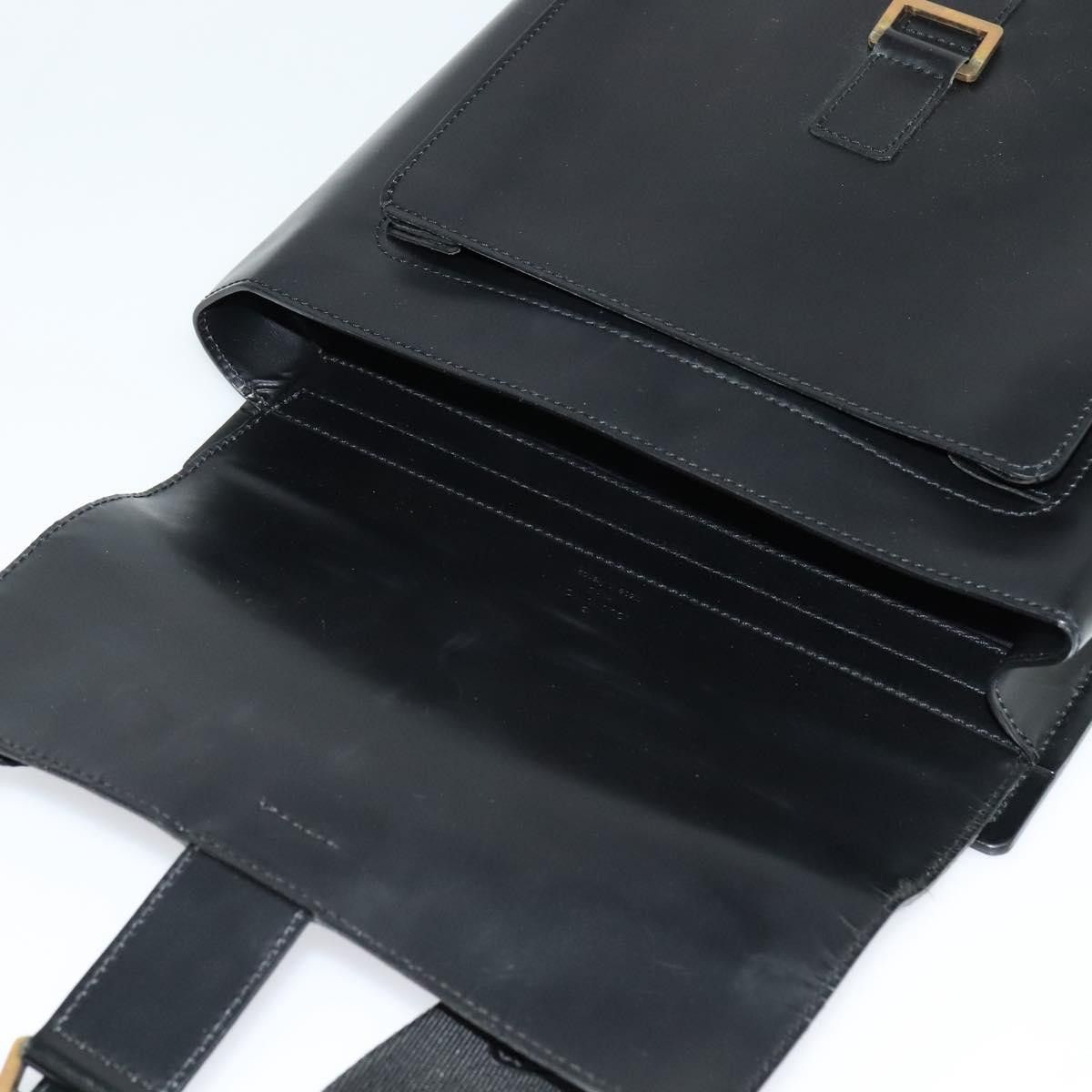 Louis Vuitton LOUIS VUITTON Liege Fantassan Shoulder Bag Leather Black Size ONE SIZE - 10 Thumbnail