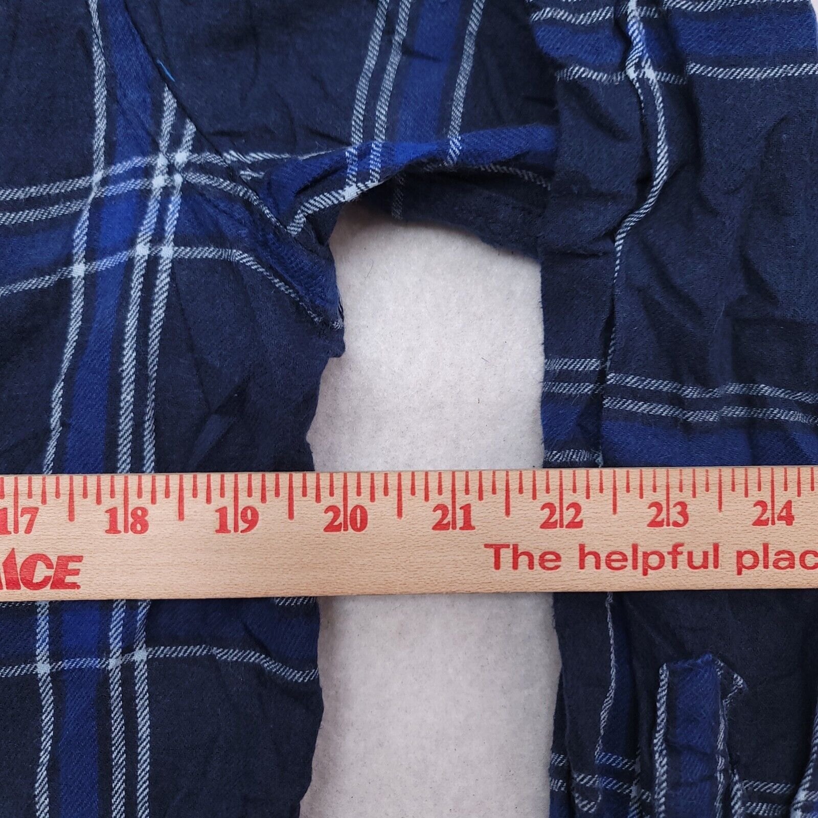 Old Navy Old Navy Windowpane Flannel Shirt Mens Size Medium M Blue Size US M / EU 48-50 / 2 - 8 Thumbnail