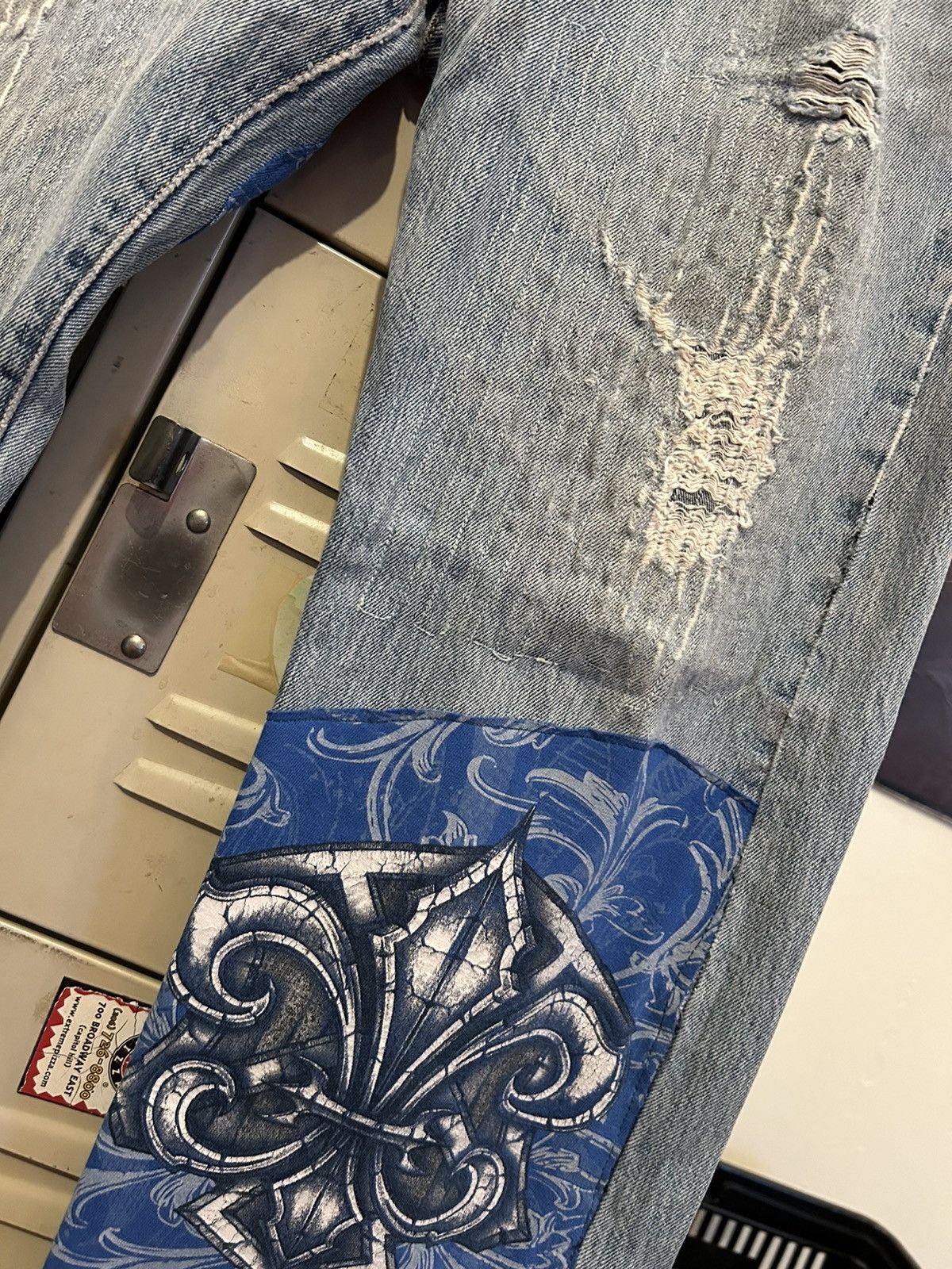 Levi's Vintage Distressed Y2K patchwork jeans Size US 36 / EU 52 - 2 Thumbnail