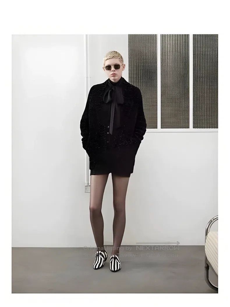 Saint Laurent Paris Saint Laurent Paris Black Silver Starry Knit Cardigan Jack Size US S / EU 44-46 / 1 - 6 Thumbnail