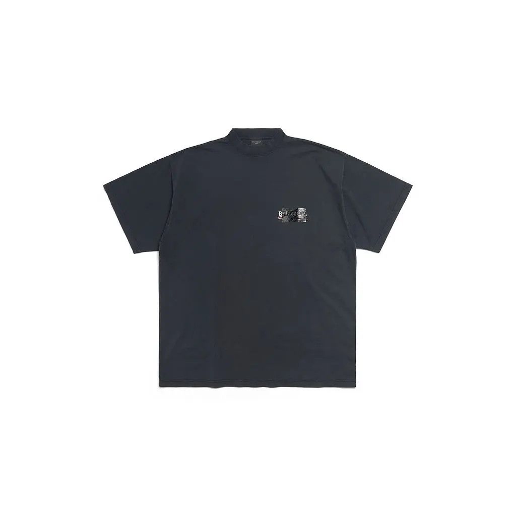 Balenciaga o1srvl11e0425 Gaffer T-Shirt Oversized in Black Size US S / EU 44-46 / 1 - 1 Thumbnail