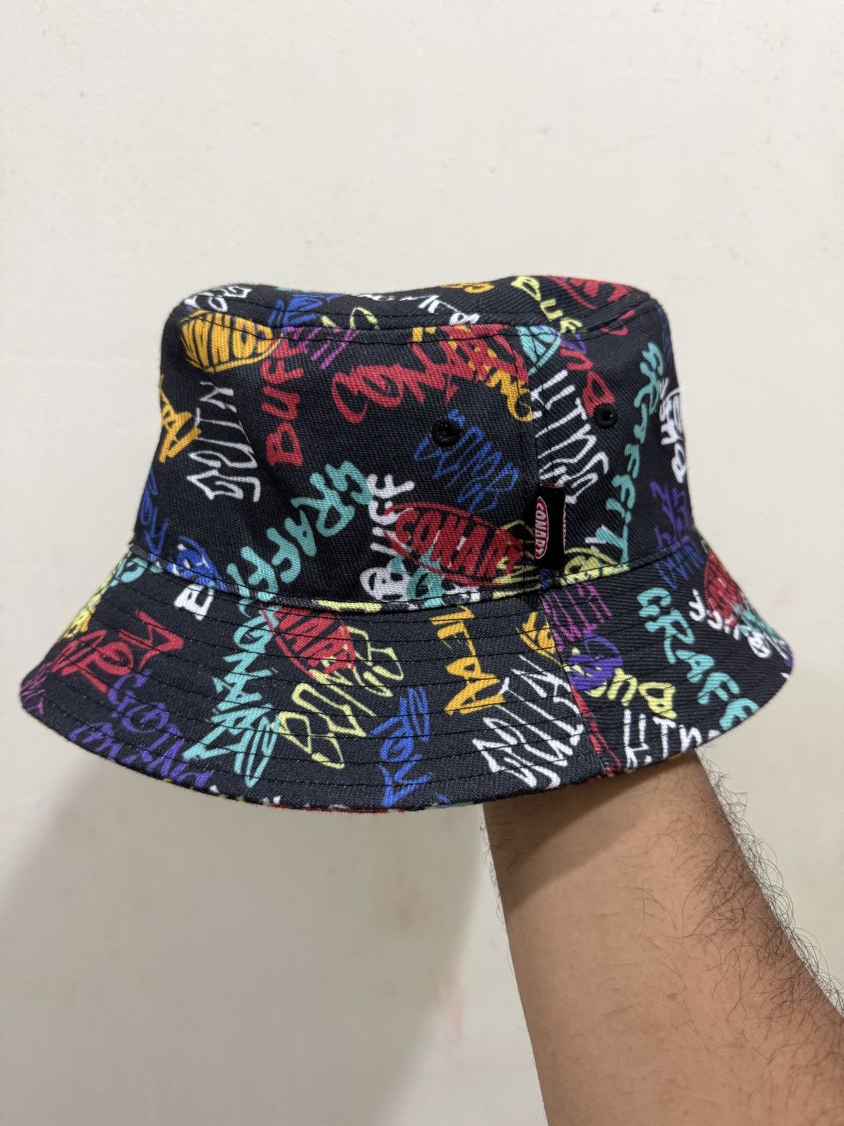 Vintage Conart Graffiti Monogram Bucket Hat Size ONE SIZE - 1 Thumbnail
