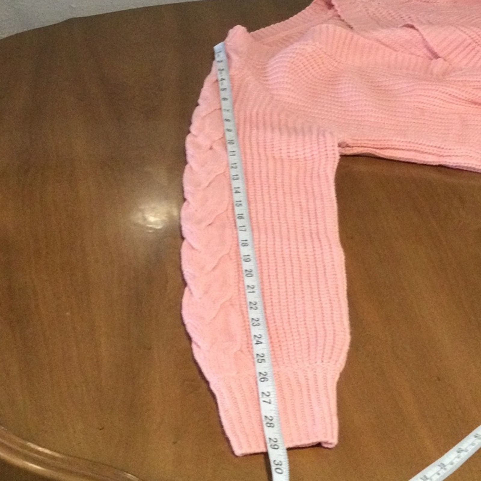 Other Unbranded Pink Acrylic Knit Oversized Cardigan Sweater Small Size S / US 4 / IT 40 - 16 Thumbnail