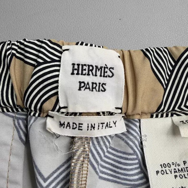 Hermes Hermes Khaki Rope Pattern Drawstring Shorts Size 25" / US 0 / IT 36 - 5 Thumbnail