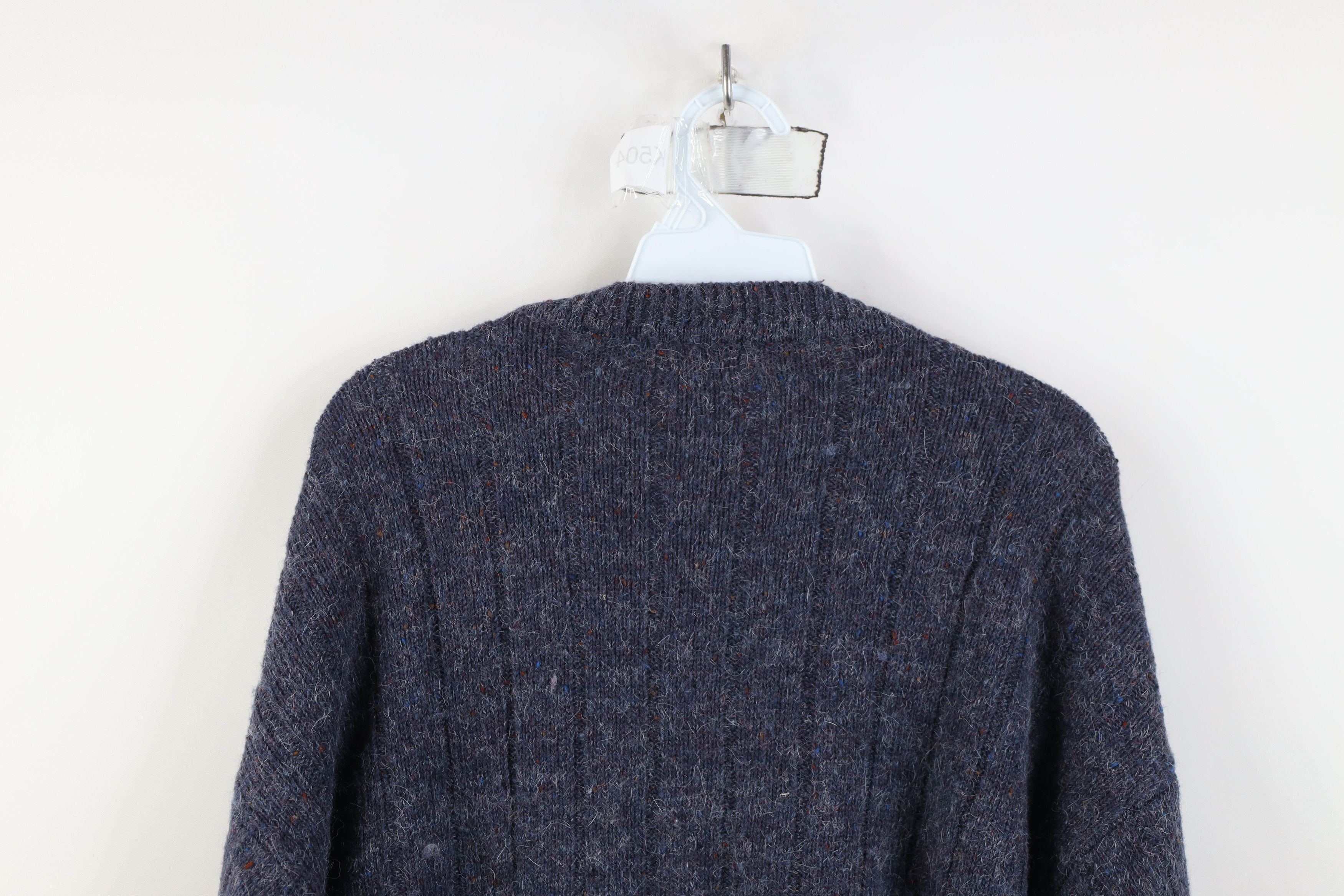 Vintage Vintage 90s Streetwear Fleck Wool Blend Knit Striped Sweater Size US M / EU 48-50 / 2 - 9 Thumbnail