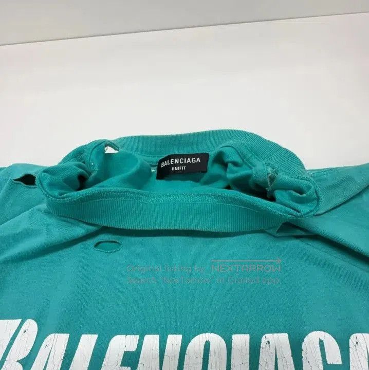 Balenciaga Balenciaga Distressed Logo Short Sleeve T. Size US XS / EU 42 / 0 - 2 Thumbnail