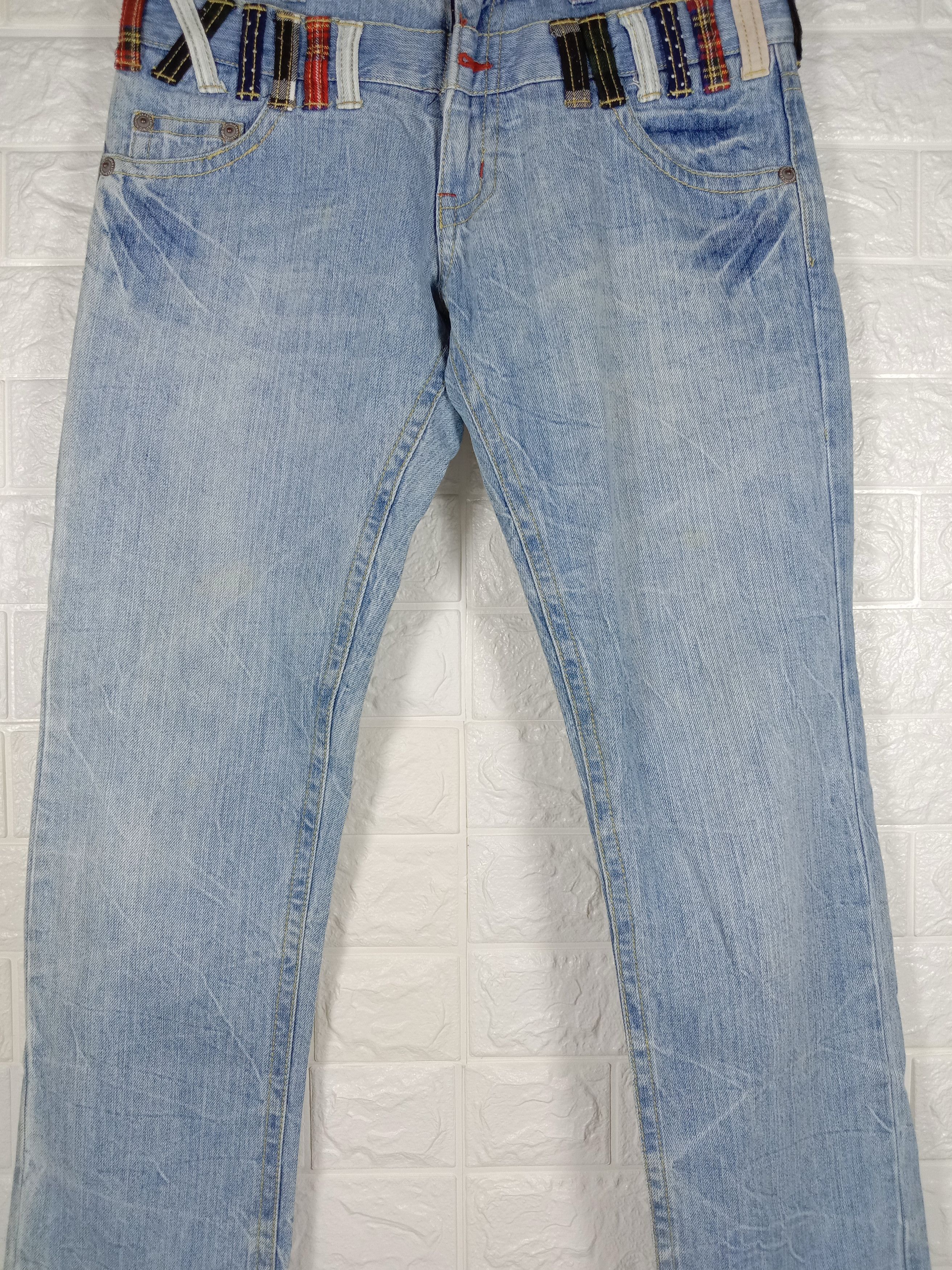 Japanese Brand Vintage Japanese Clef De Sol Double Waist Jeans Size US 31 - 3 Thumbnail