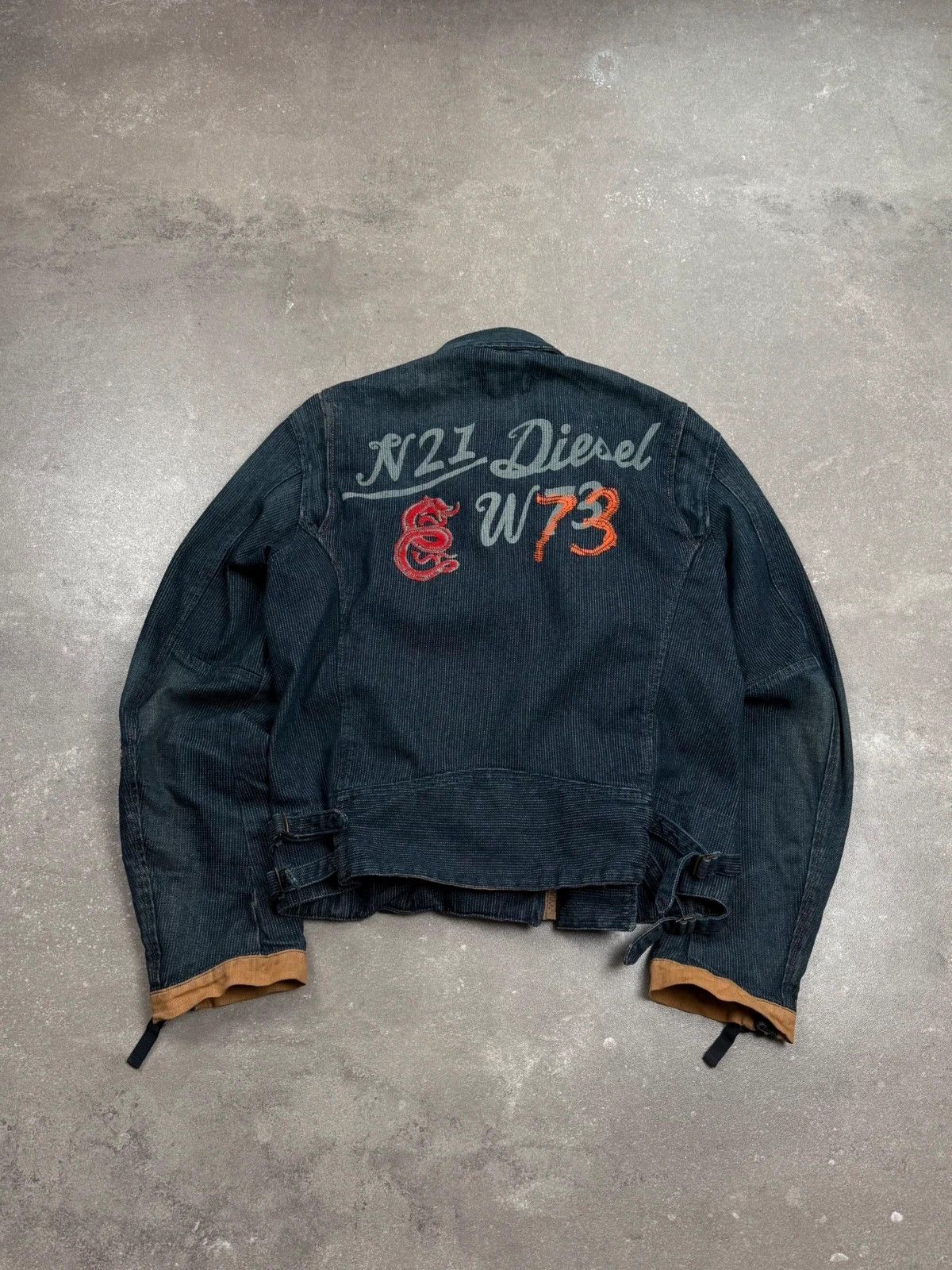 Diesel Diesel denim jacket biker archive 2000s y2k multi zip Size US L / EU 52-54 / 3 - 2 Thumbnail