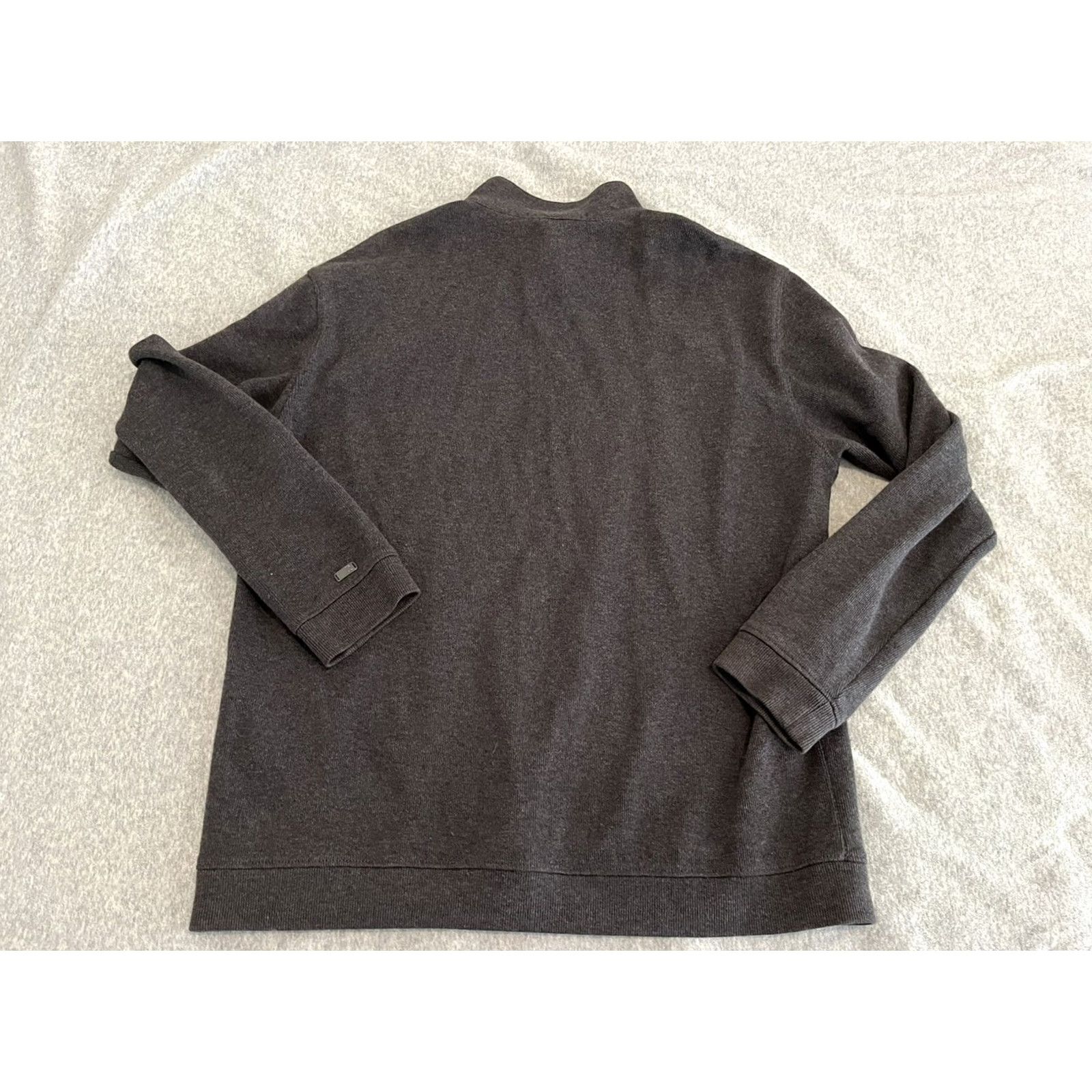 Nike Nike Tiger Woods Collection Pullover Golf Sweater Mens Large Gray 1/4 Zip Cotton Shirt Size US L / EU 52-54 / 3 - 5 Thumbnail