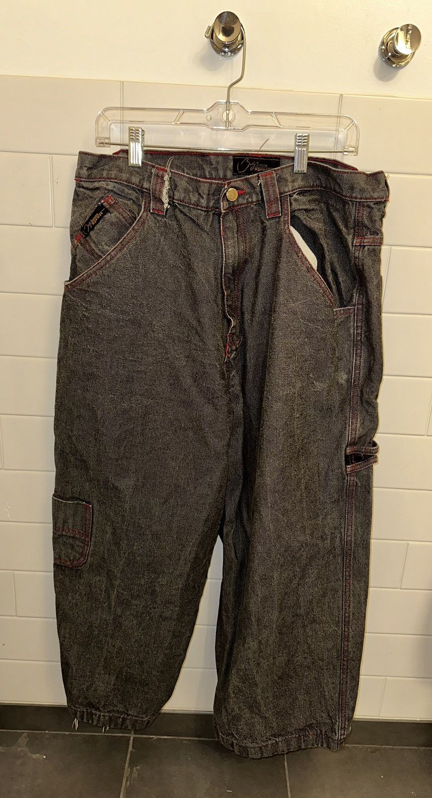 image of Denim Tears x G Star Raw Express Raw Denim in Grey, Men's (Size 36)