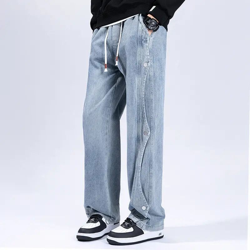 Japanese Brand Retro loose wide leg slightly flared jeans Size US 30 / EU 46 - 3 Thumbnail