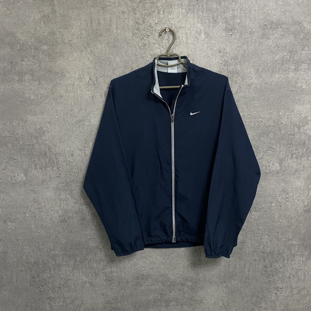 Nike Vintage 00s Nike Nylon Track Jacket Baggy Y2K Size US M / EU 48-50 / 2 - 1 Thumbnail