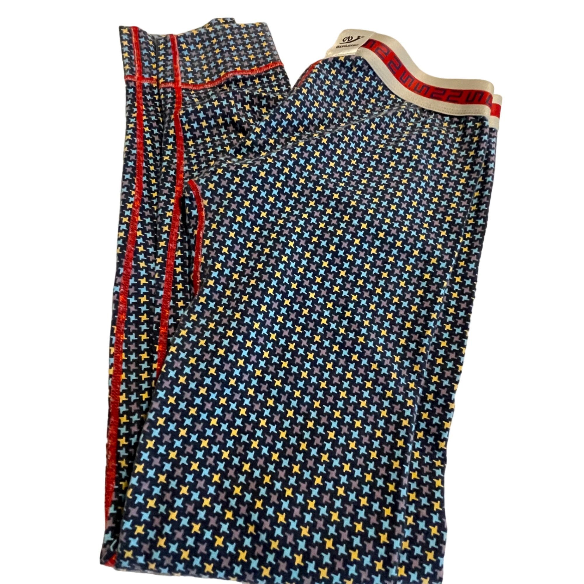 Other Wang Jiang Men's Patterned Long Leggings M 95% Cotton & 5% S Size US 29 - 1 Thumbnail