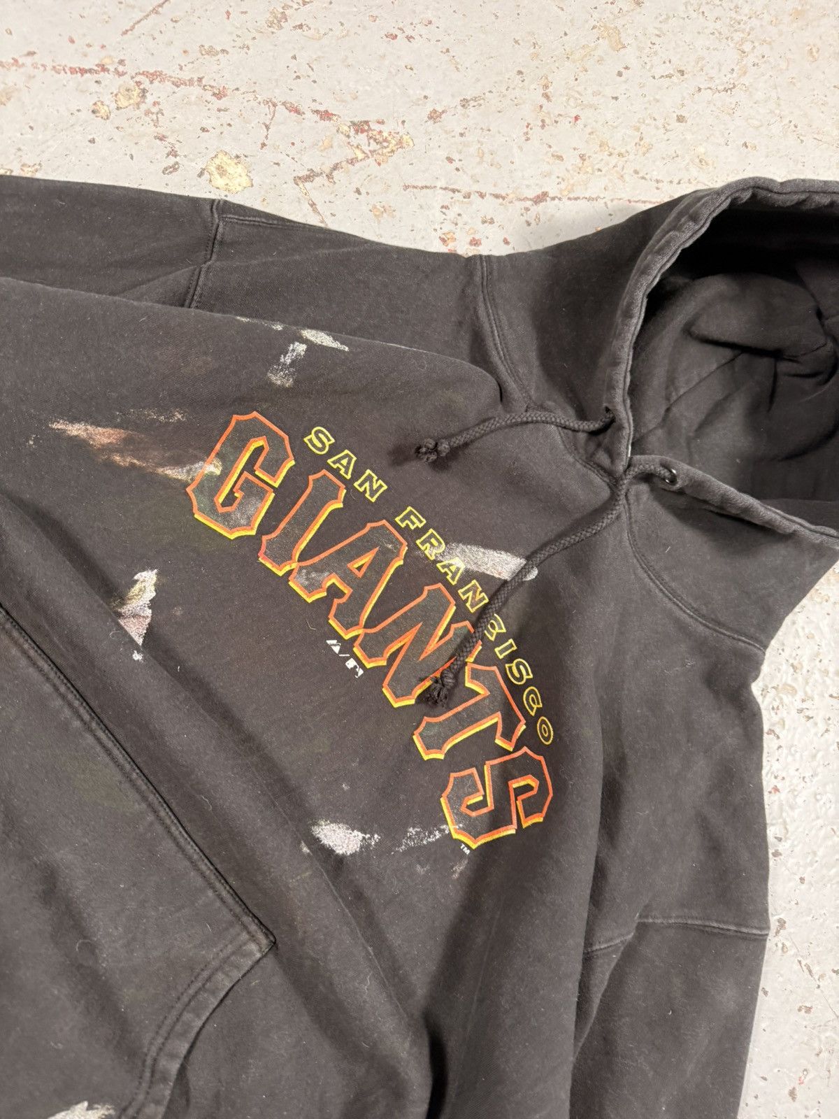 MLB Vintage Distressed San Fran Giants Baseball Hoodie MLB Size US XXL / EU 58 / 5 - 2 Thumbnail