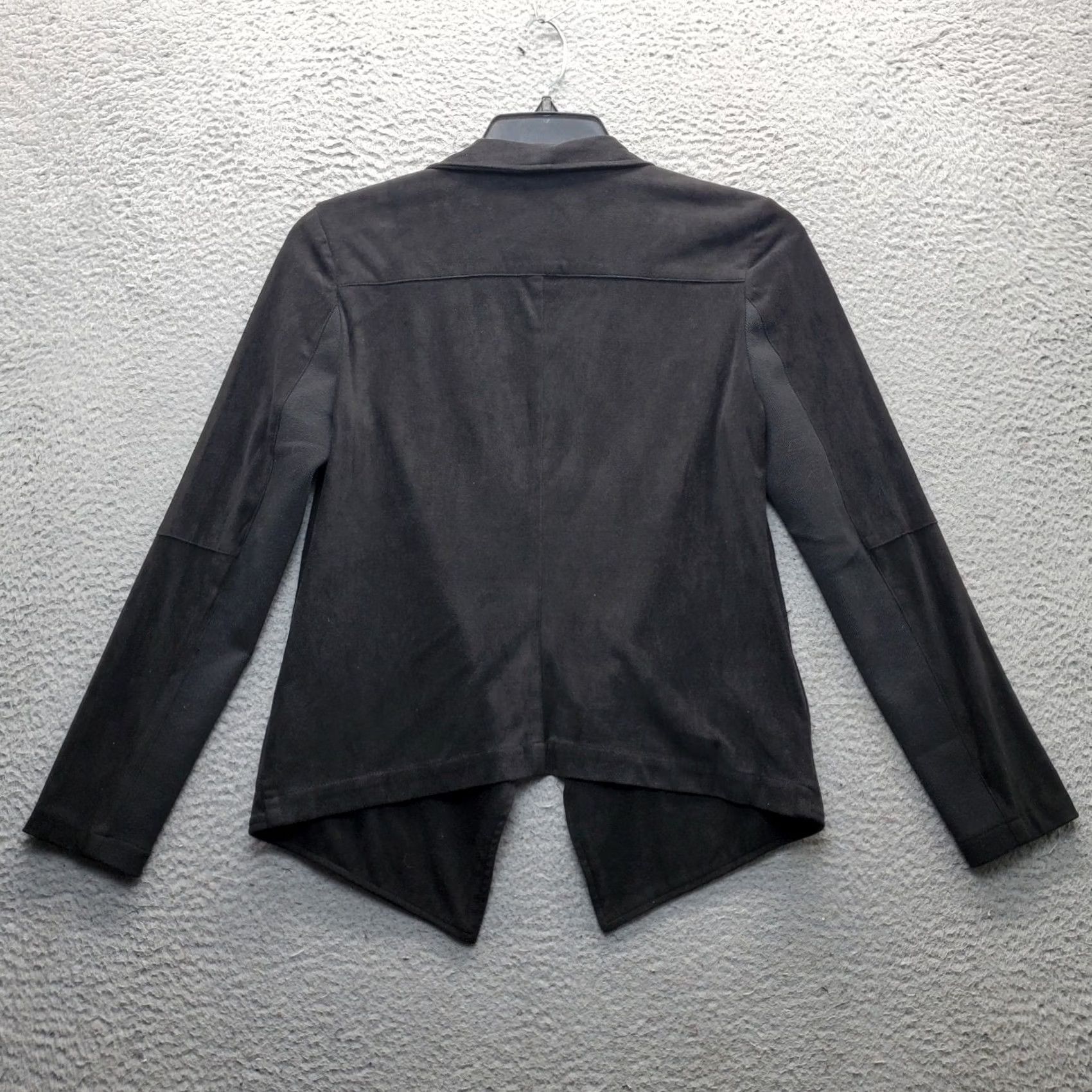 BB Dakota BB Dakota Womens Jacket M Black Open Front Shawl Collar Basic Jacket Casual Outdoor 90s? Size M / US 6-8 / IT 42-44 - 2 Thumbnail