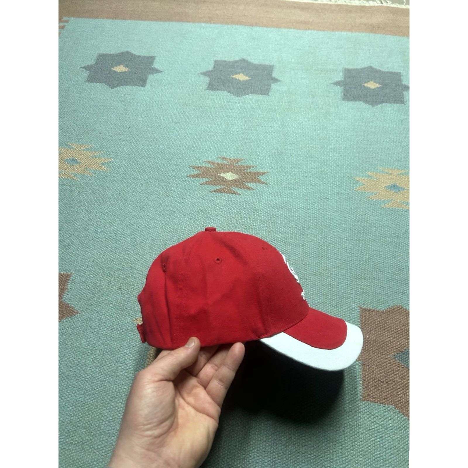 Vintage VINTAGE Unbranded Baseball Cap Hat Total Lubricants Racing Adjustable Red NOS Mens Size ONE SIZE - 8 Thumbnail