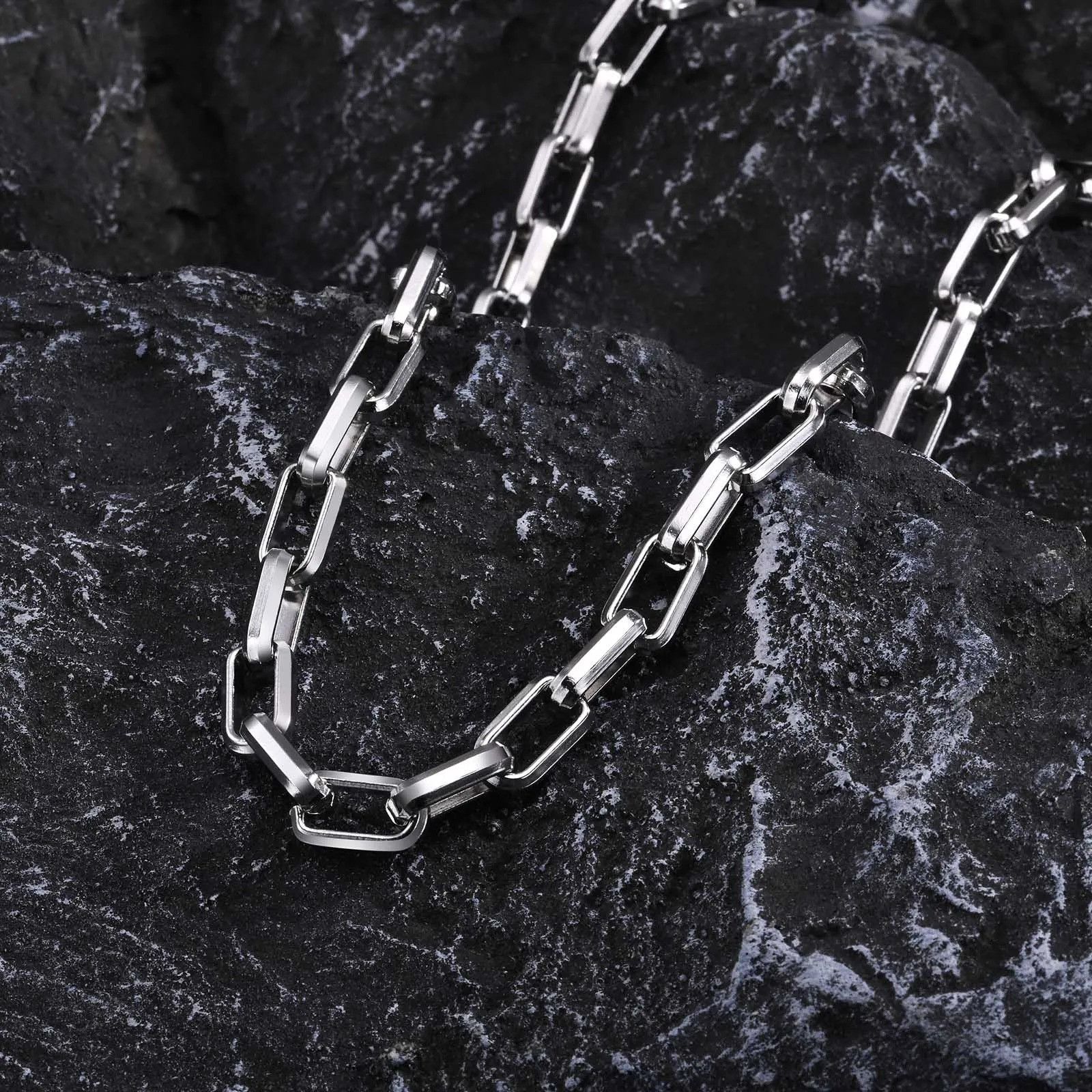 Vintage Bold Rectangle Men's Necklace Size ONE SIZE - 2 Thumbnail