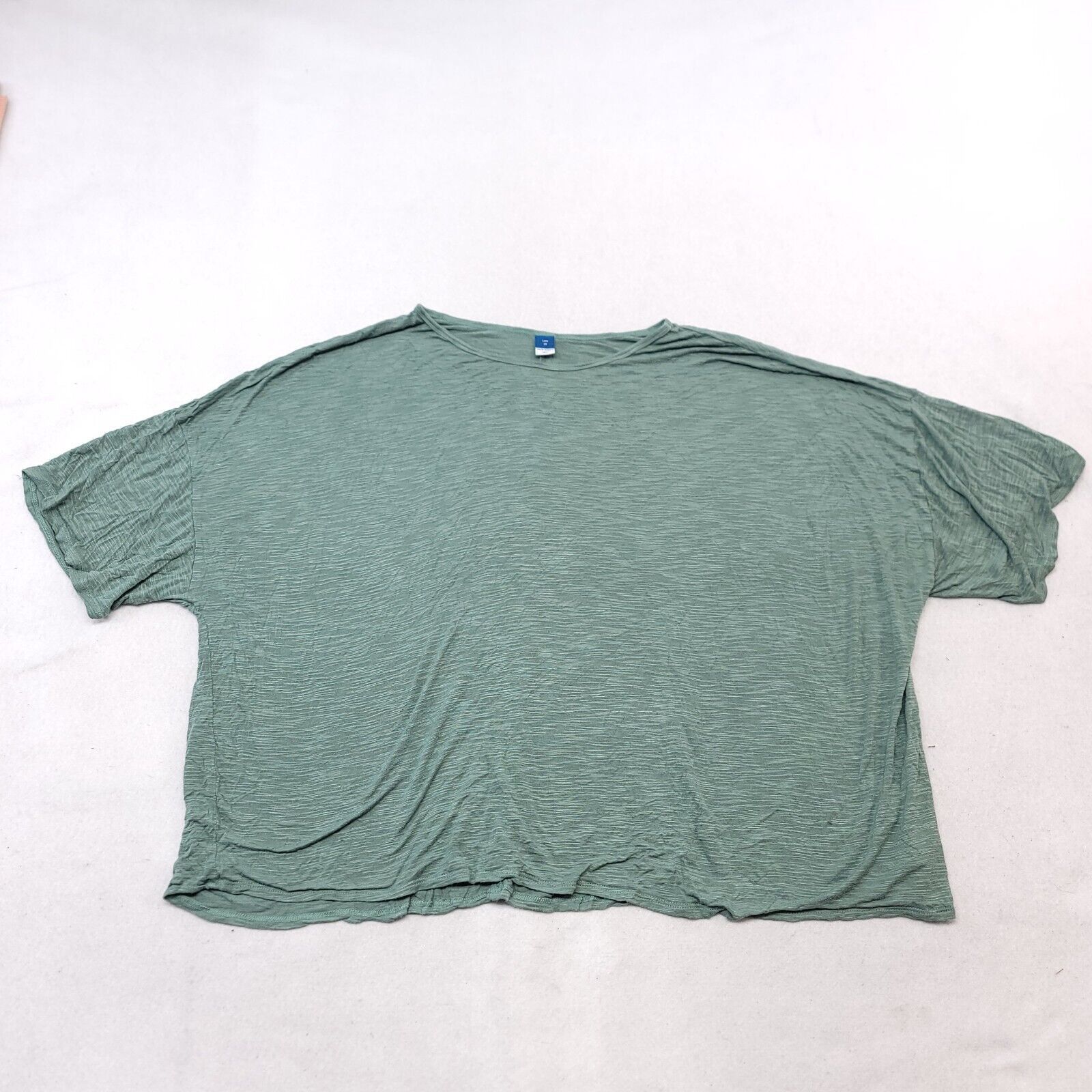 Old Navy Old Navy Pullover T Shirt Womens Size 2X Green Crop Top Size XXL / US 16-18 / IT 52-54 - 2 Thumbnail
