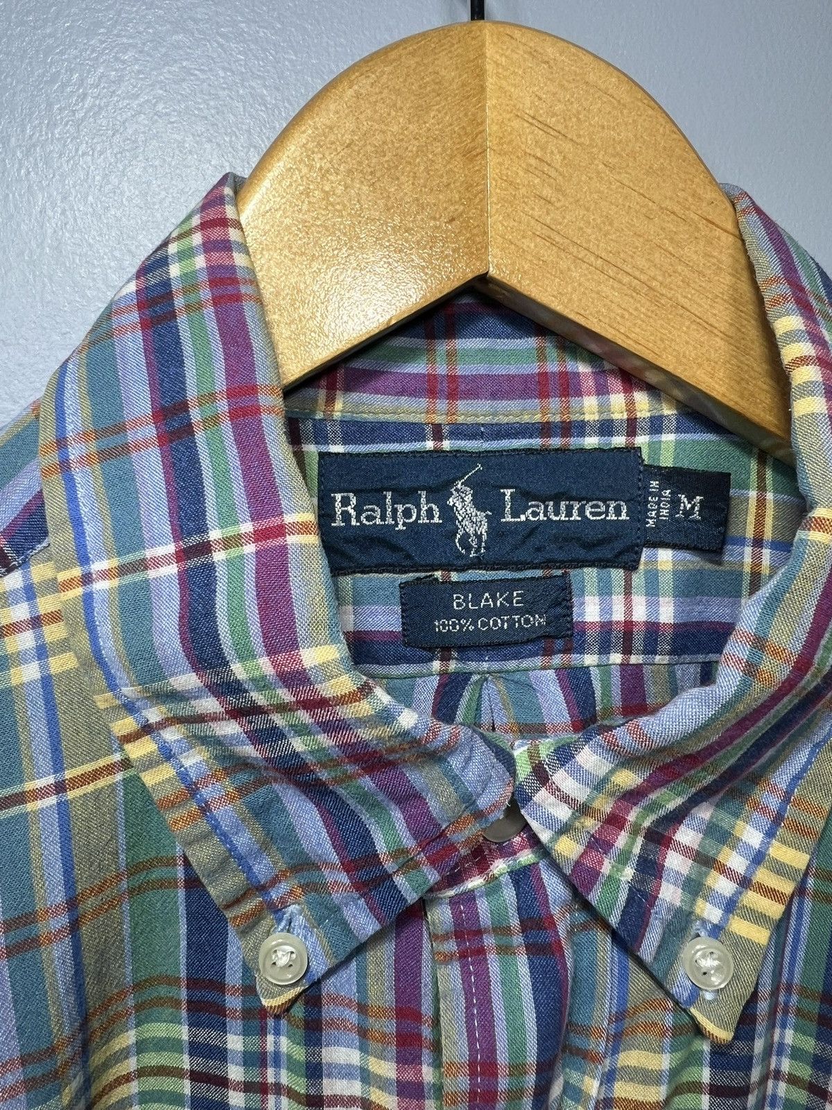 Polo Ralph Lauren Vintage Polo Ralph Lauren Plaid Button Down Shirt Sz M Blake Size US M / EU 48-50 / 2 - 3 Thumbnail