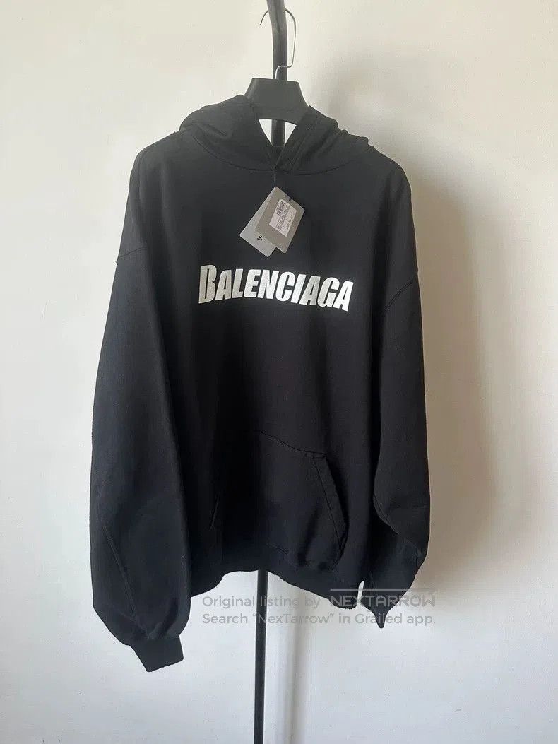 Balenciaga Balenciaga Logo Print Oversized Hoodie. Size US XXS / EU 40 - 1 Thumbnail